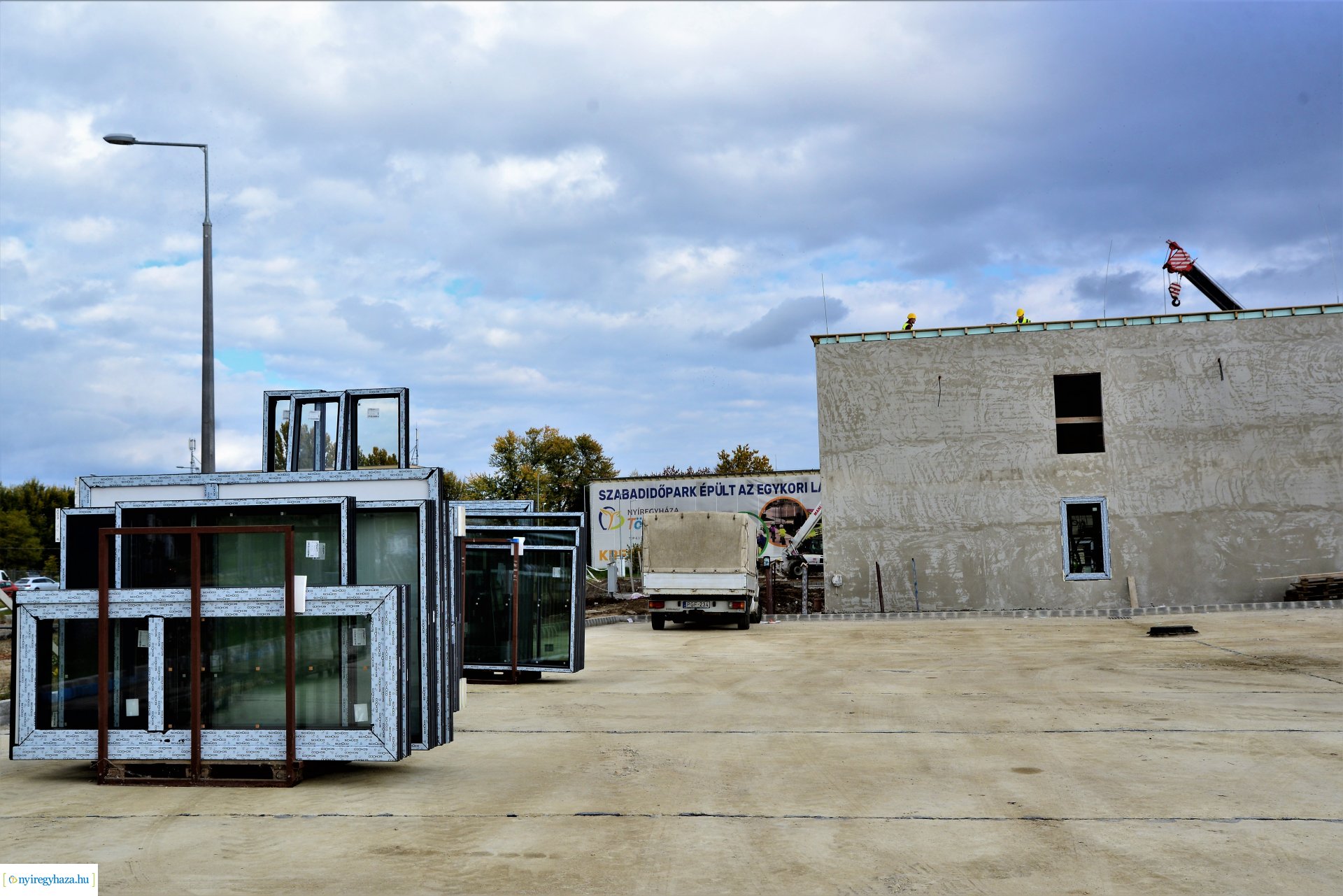 Autóbusz telephely kialakításának bejárása