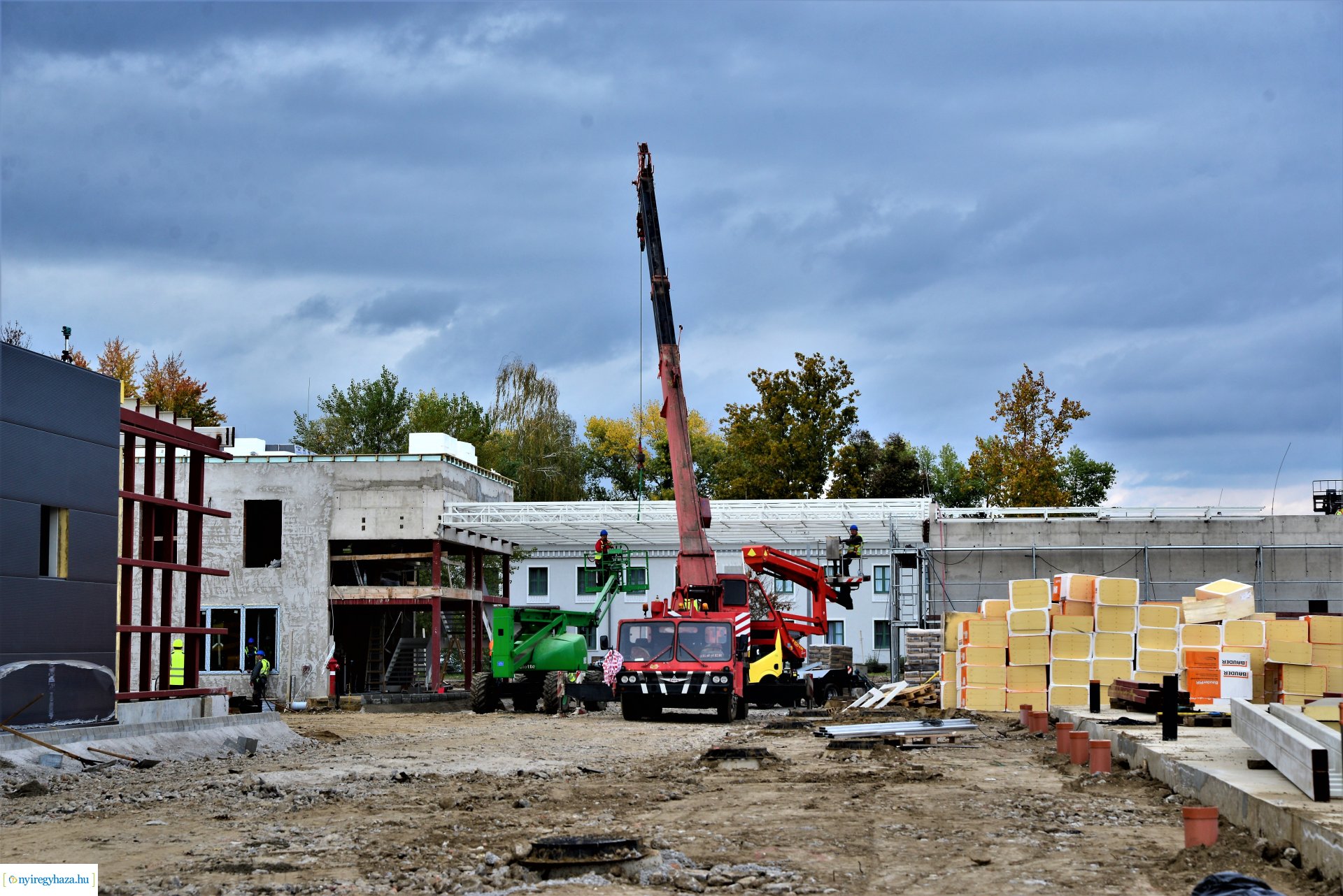 Autóbusz telephely kialakításának bejárása