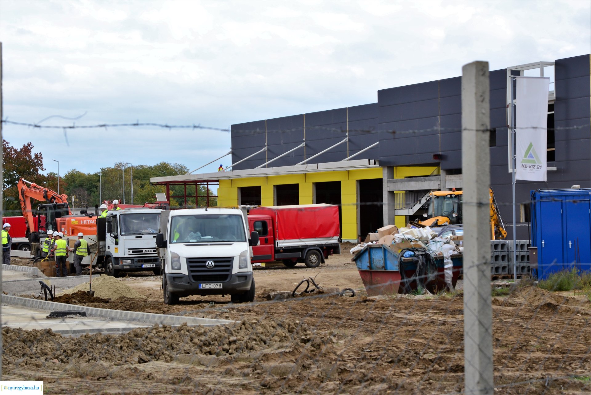 Autóbusz telephely kialakításának bejárása