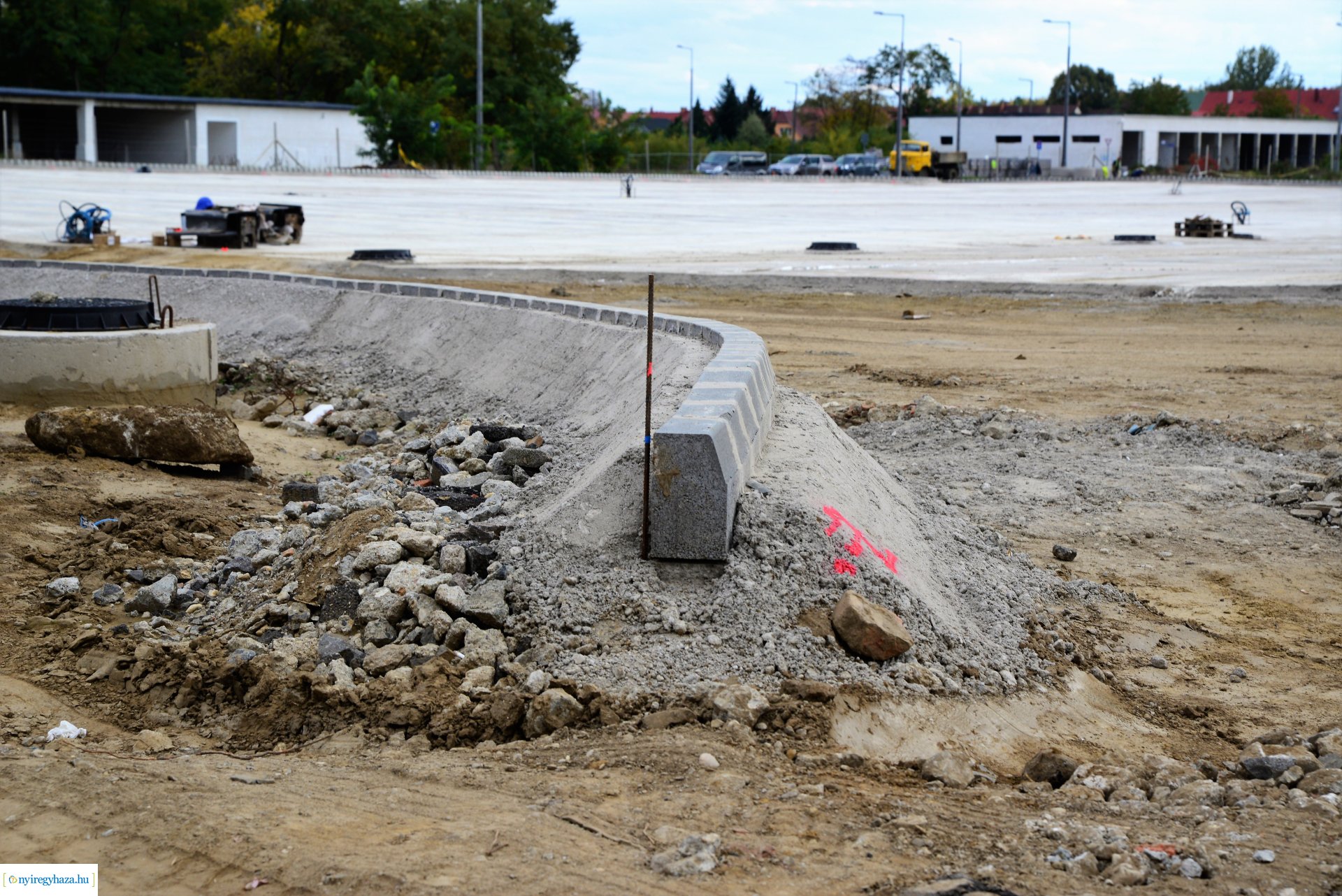 Autóbusz telephely kialakításának bejárása