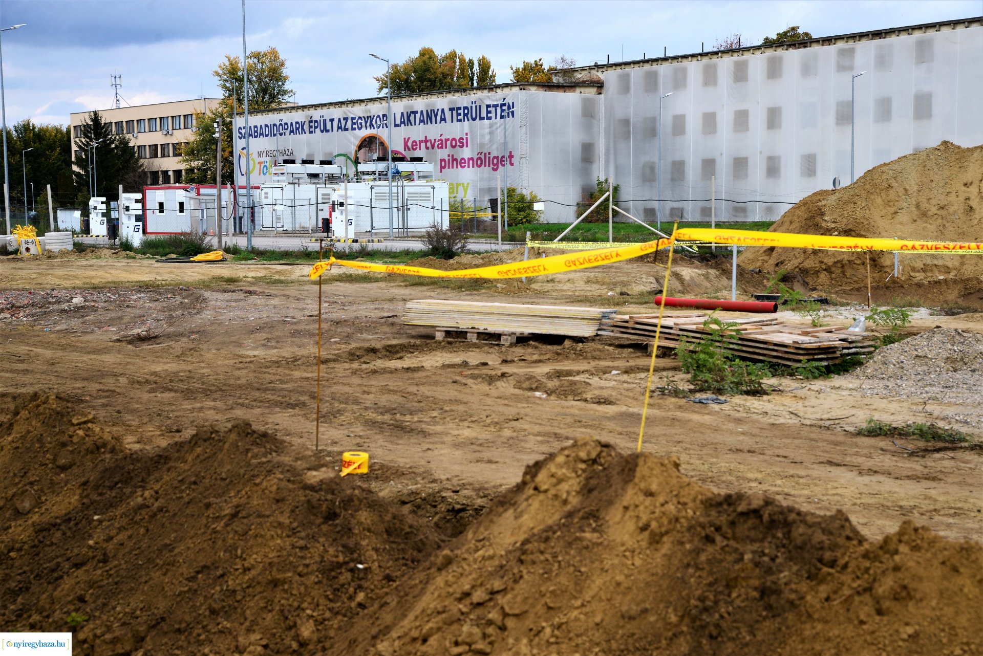 Autóbusz telephely kialakításának bejárása