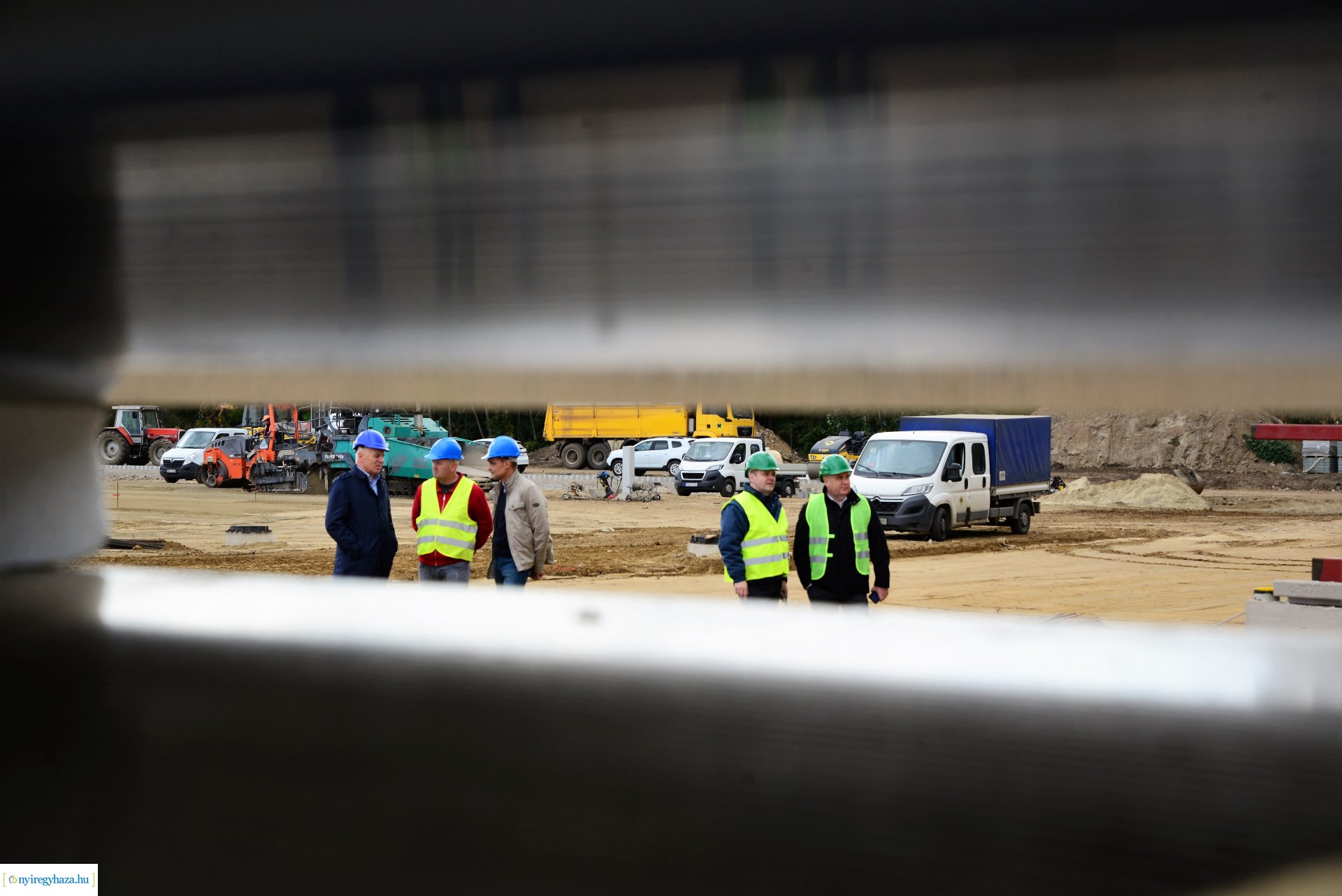 Autóbusz telephely kialakításának bejárása