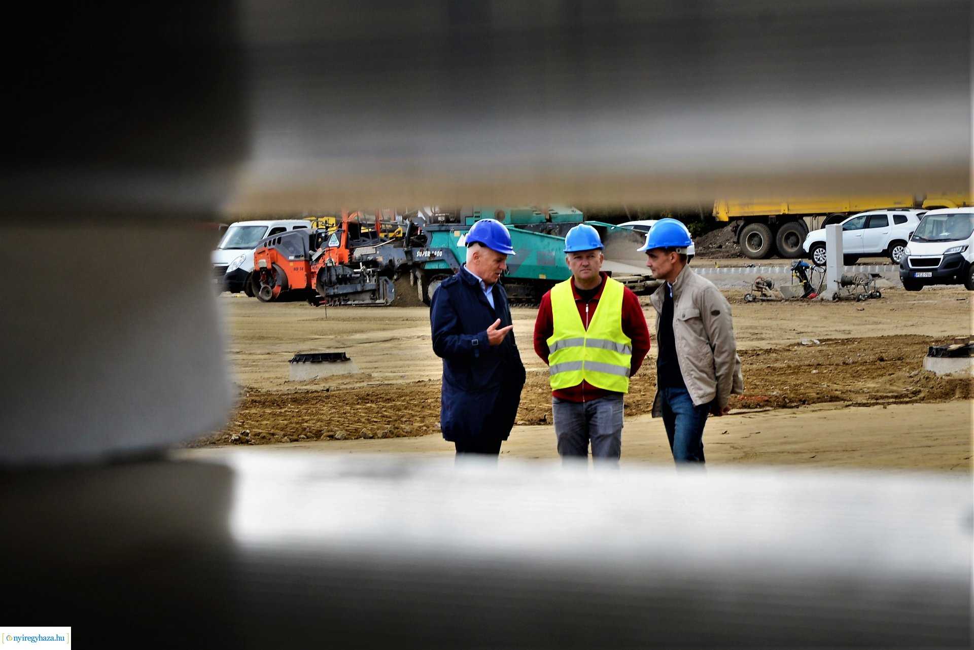 Autóbusz telephely kialakításának bejárása