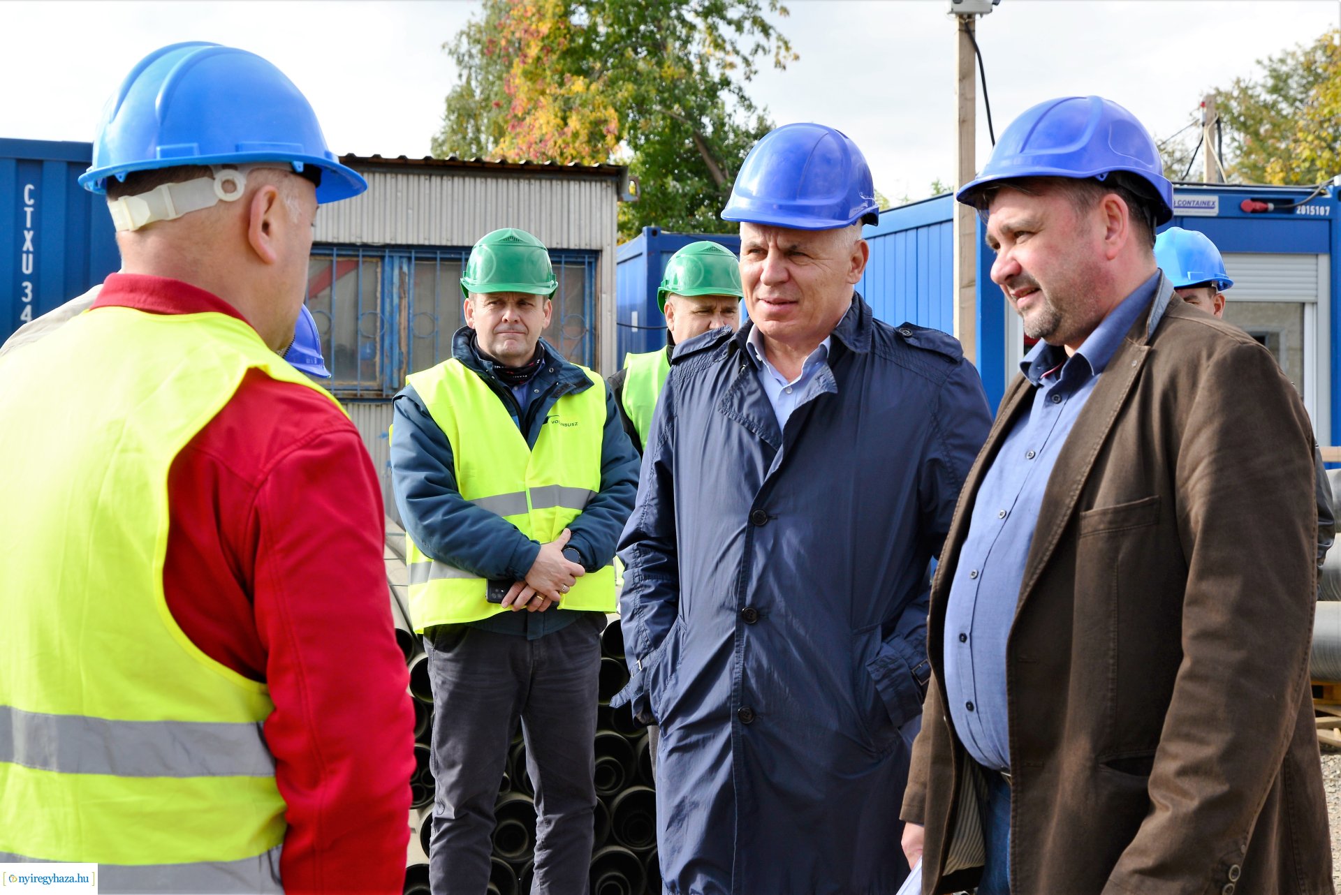 Autóbusz telephely kialakításának bejárása