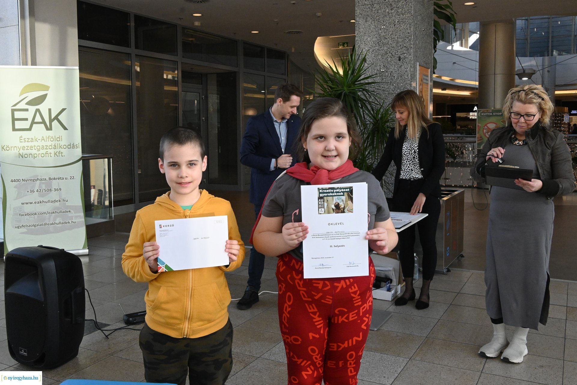  A Korzó Bevásárlóközpont és az ÉAK közös kreatív rajzpályázatának eredményhirdetése 
