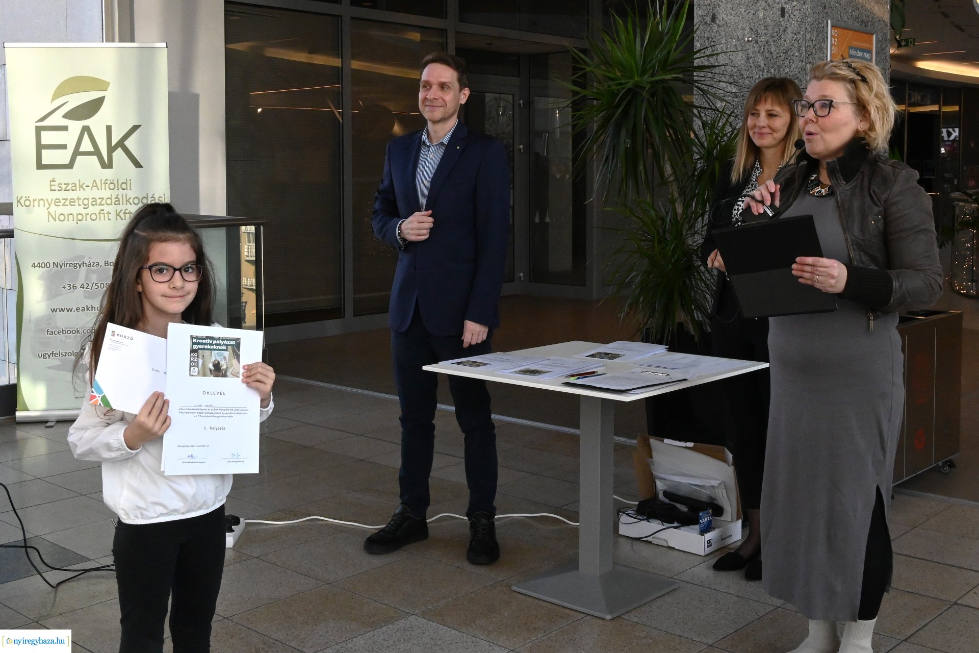  A Korzó Bevásárlóközpont és az ÉAK közös kreatív rajzpályázatának eredményhirdetése 