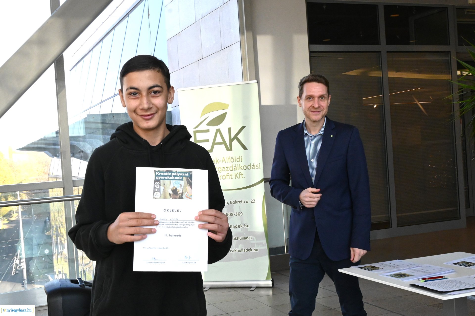  A Korzó Bevásárlóközpont és az ÉAK közös kreatív rajzpályázatának eredményhirdetése 