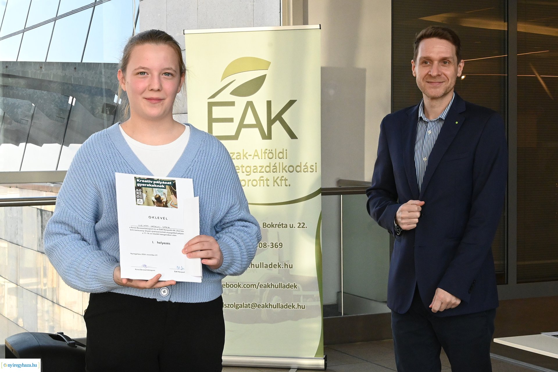  A Korzó Bevásárlóközpont és az ÉAK közös kreatív rajzpályázatának eredményhirdetése 