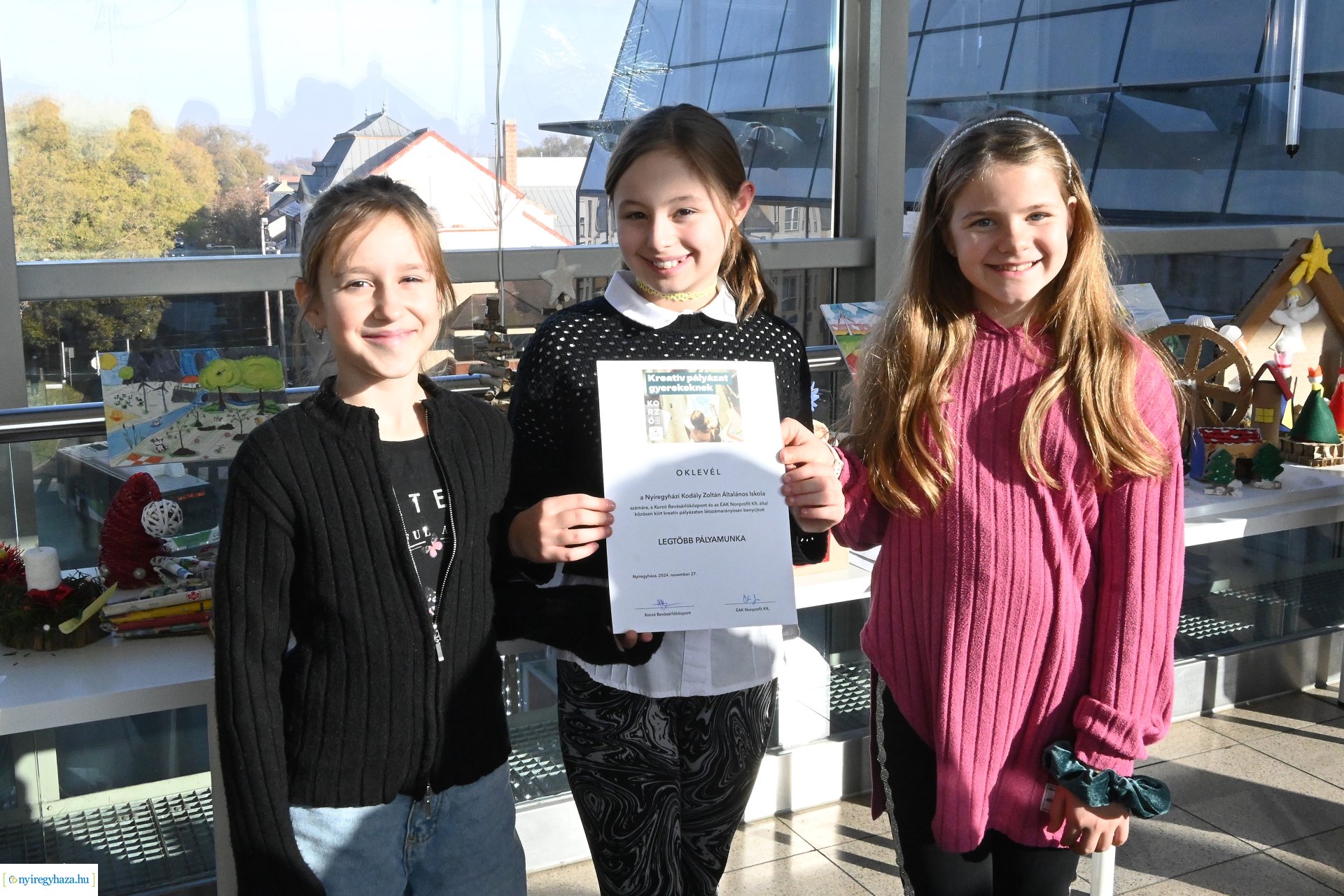  A Korzó Bevásárlóközpont és az ÉAK közös kreatív rajzpályázatának eredményhirdetése 