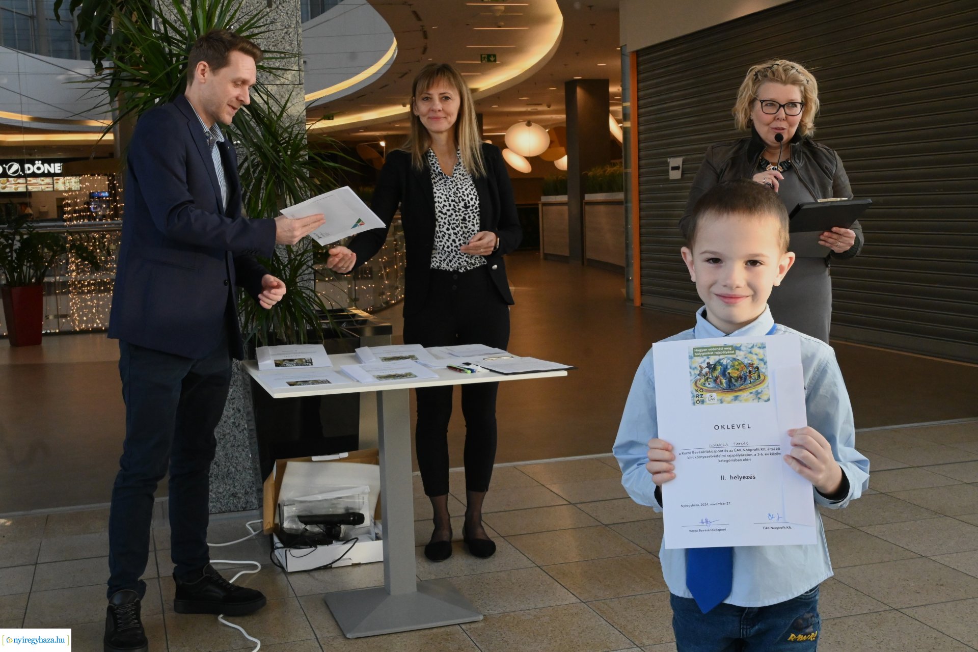  A Korzó Bevásárlóközpont és az ÉAK közös kreatív rajzpályázatának eredményhirdetése 