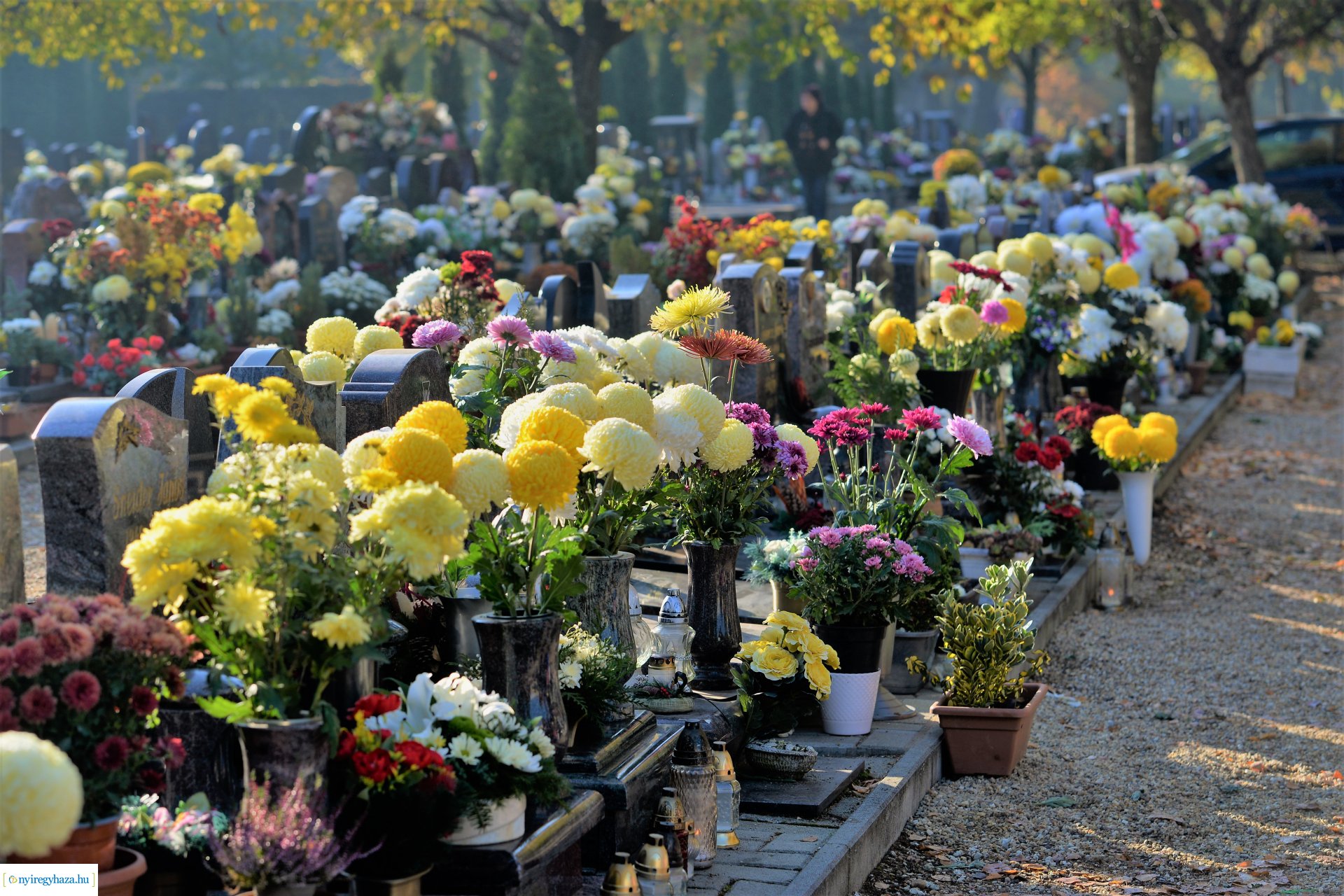 Az emlékezés virágai az Északi temetőben