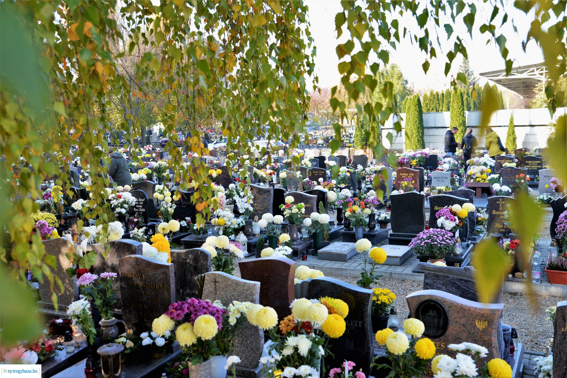 Az emlékezés virágai az Északi temetőben