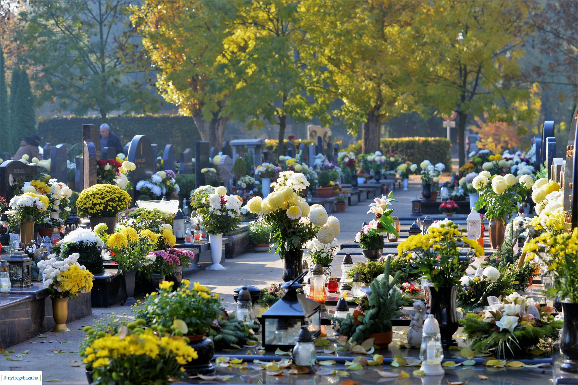 Az emlékezés virágai az Északi temetőben