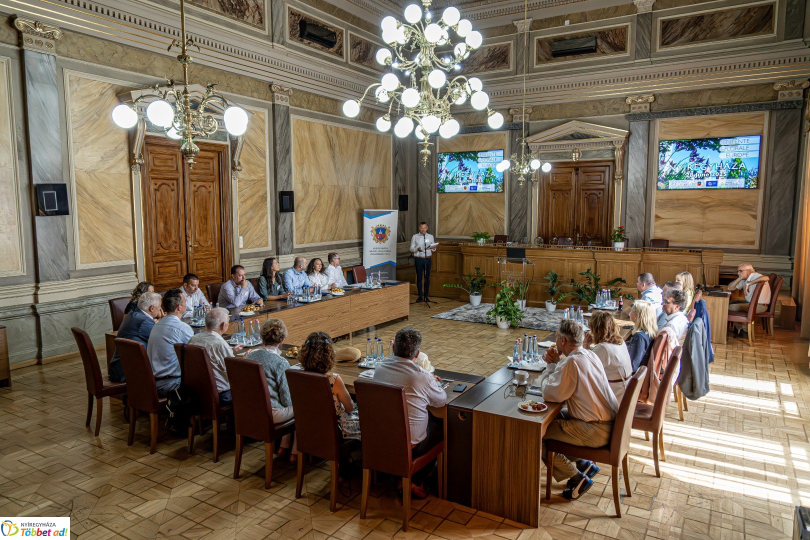 Az Entente Florale Europe 2025 nemzetközi verseny zsűrije Nyíregyházán