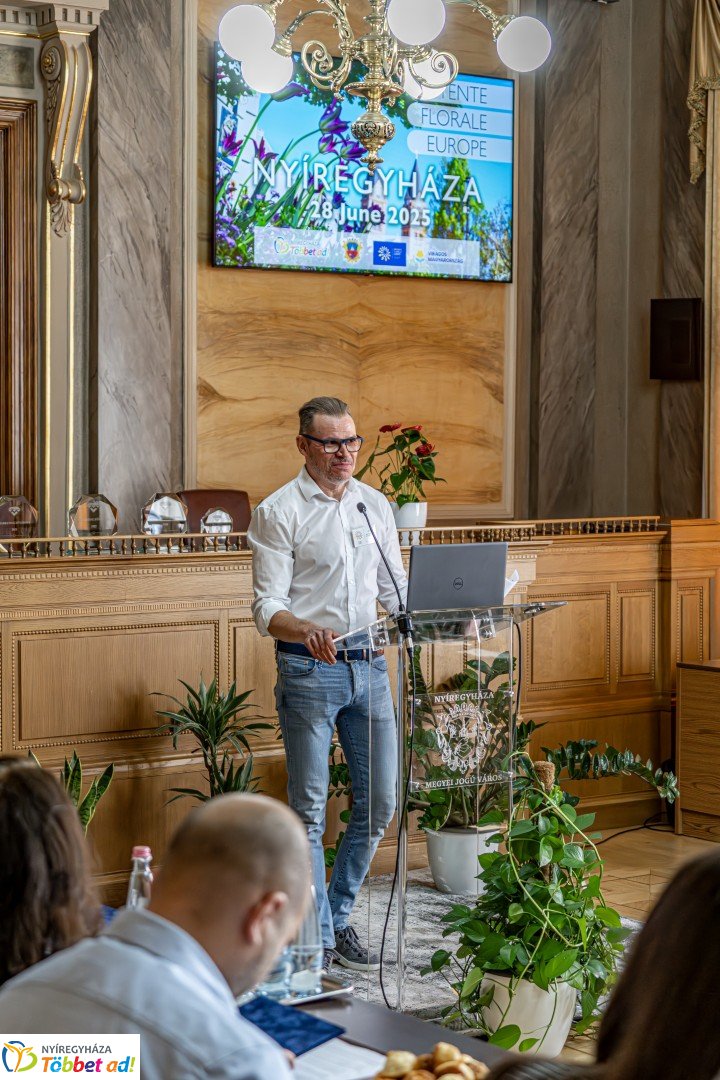 Az Entente Florale Europe 2025 nemzetközi verseny zsűrije Nyíregyházán