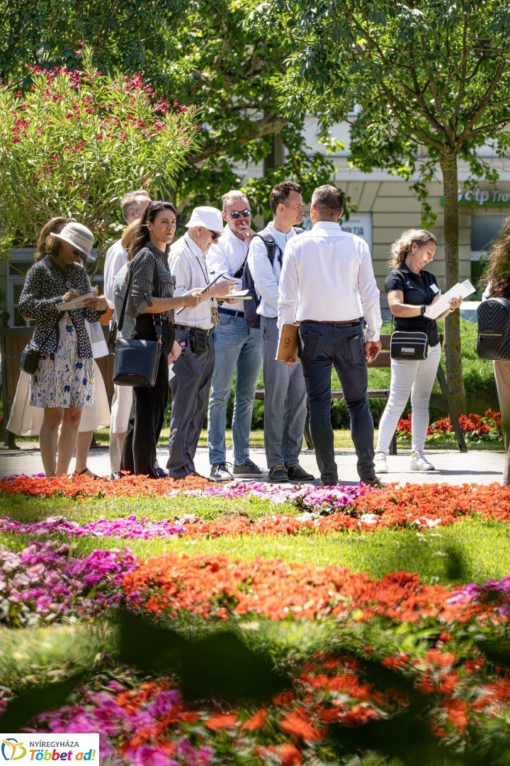 Az Entente Florale Europe 2025 nemzetközi verseny zsűrije Nyíregyházán