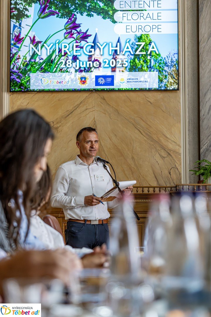 Az Entente Florale Europe 2025 nemzetközi verseny zsűrije Nyíregyházán