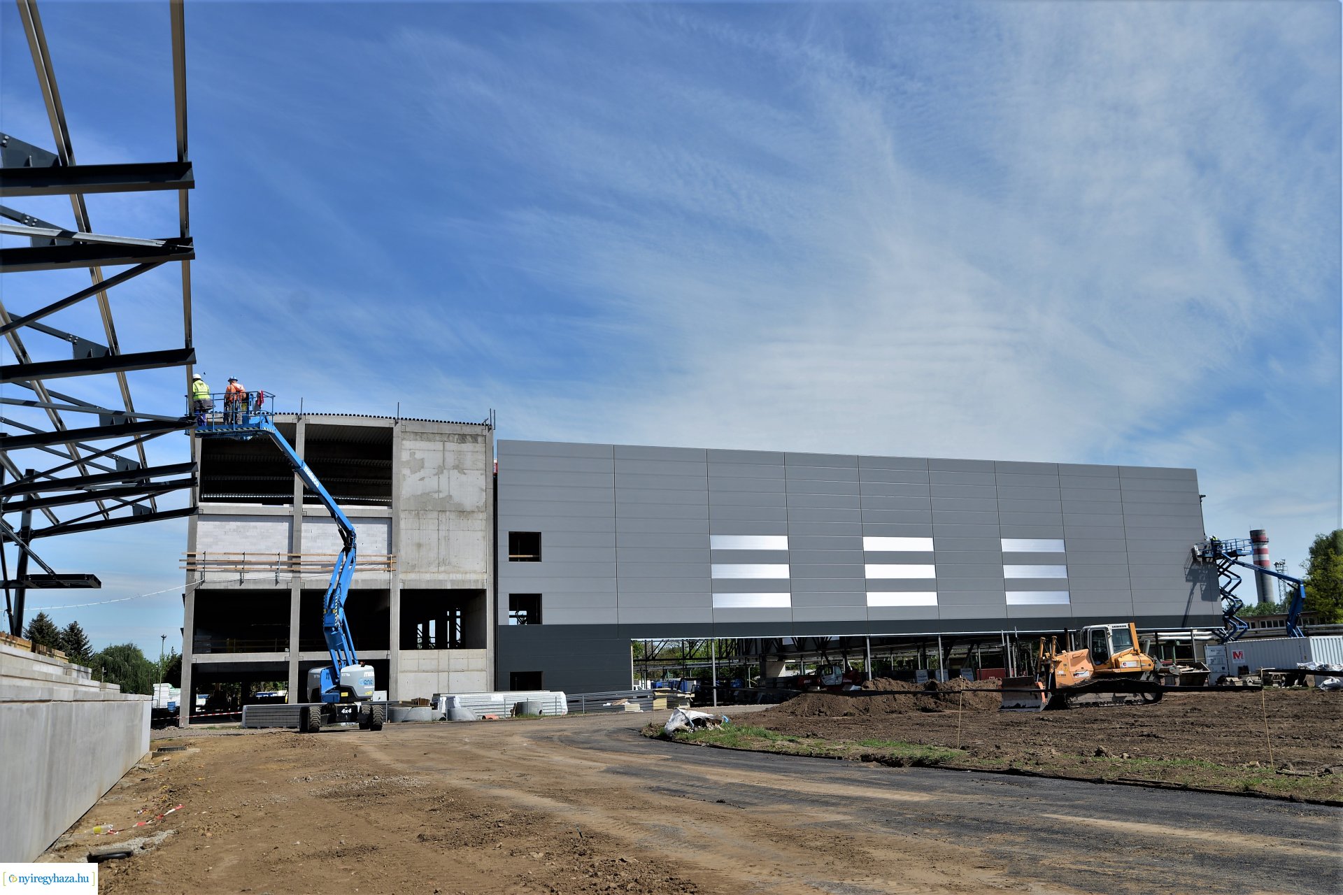 Az épülő Atlétikai Centrum bejárása