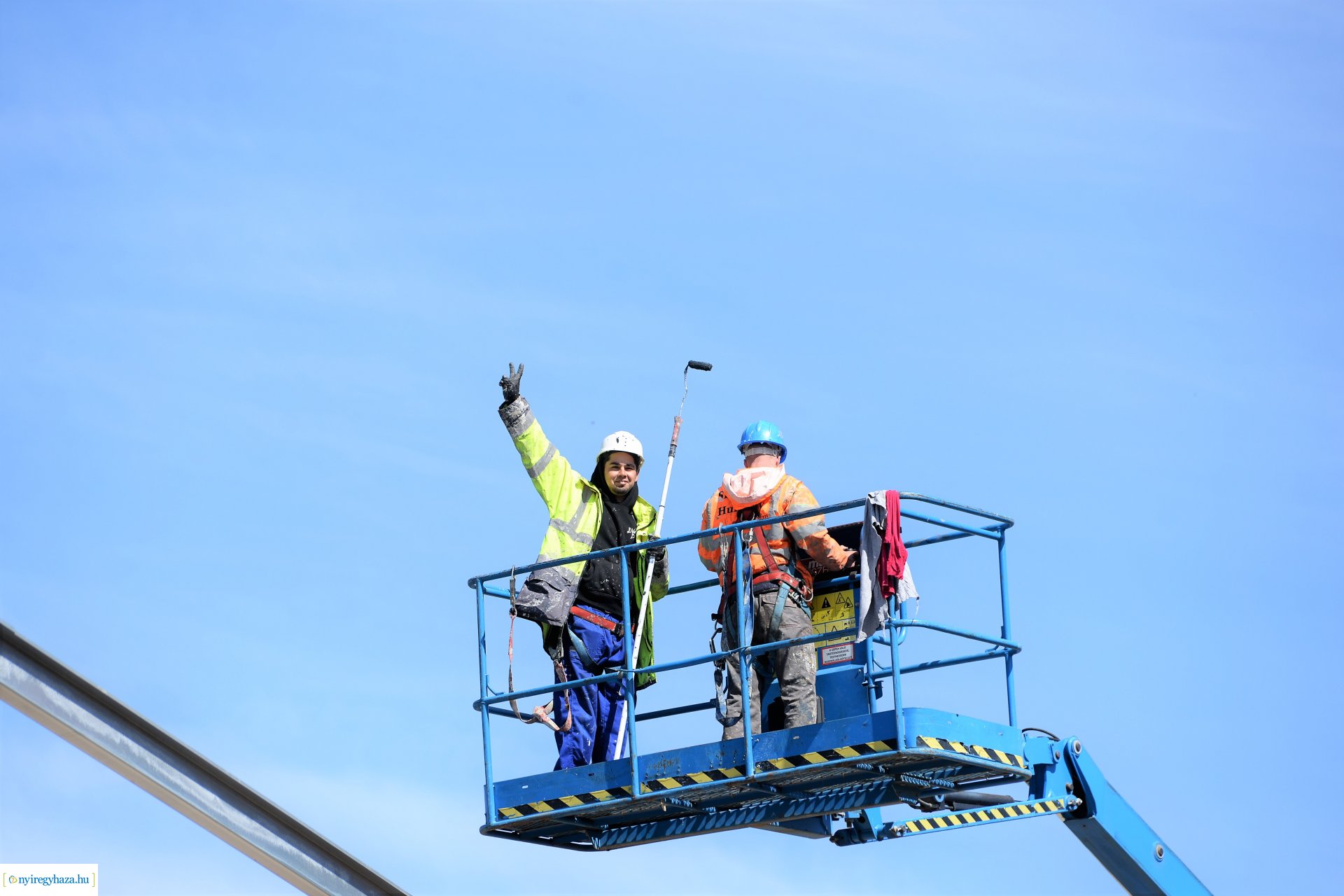 Az épülő Atlétikai Centrum bejárása