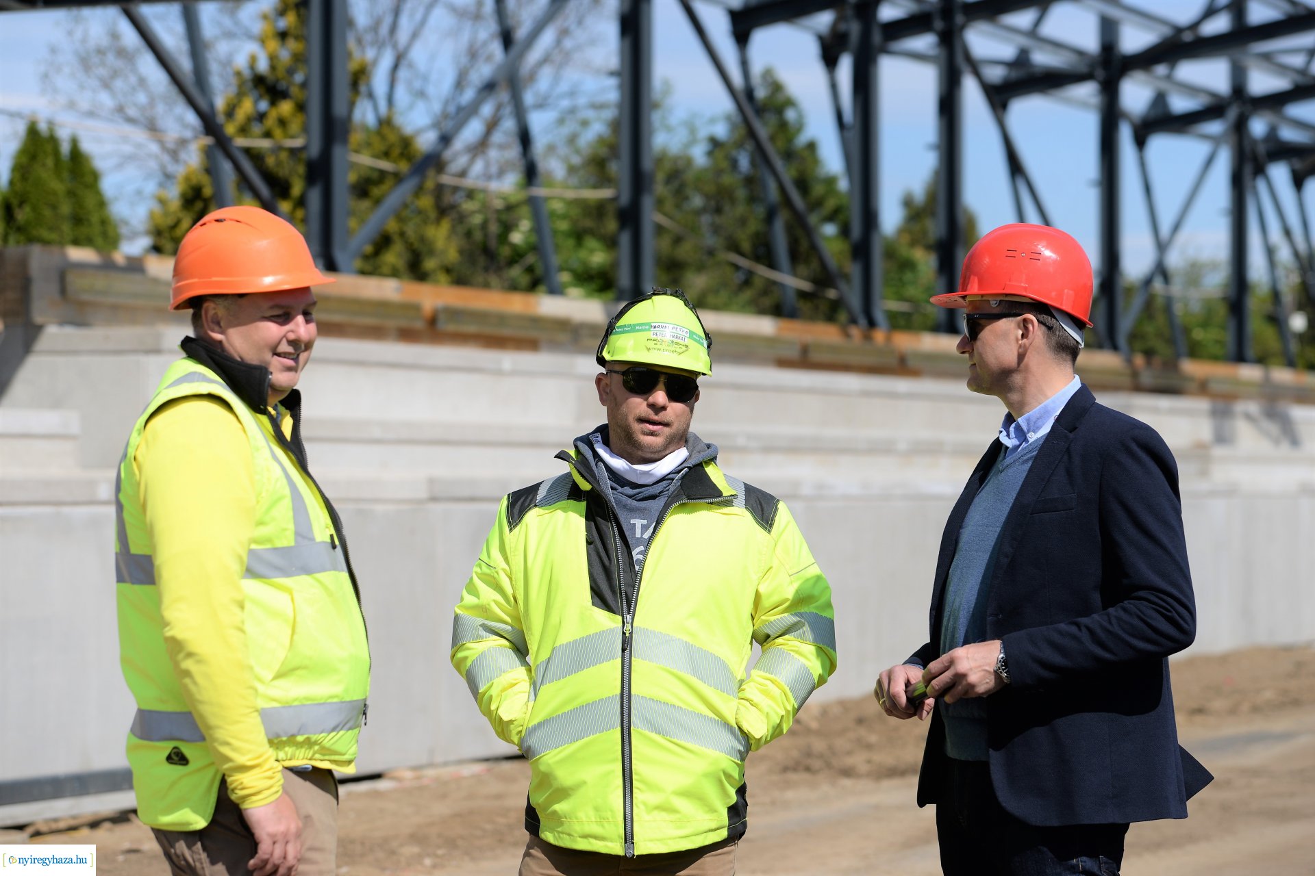 Az épülő Atlétikai Centrum bejárása