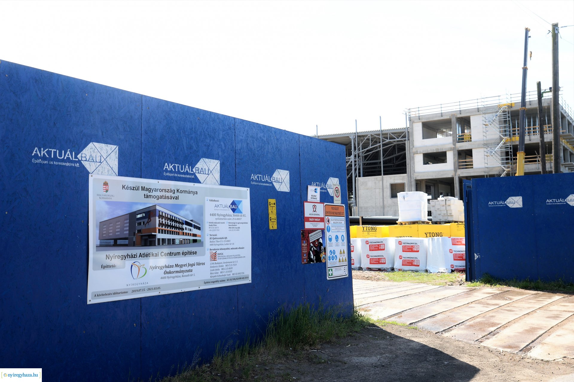 Az épülő Atlétikai Centrum bejárása