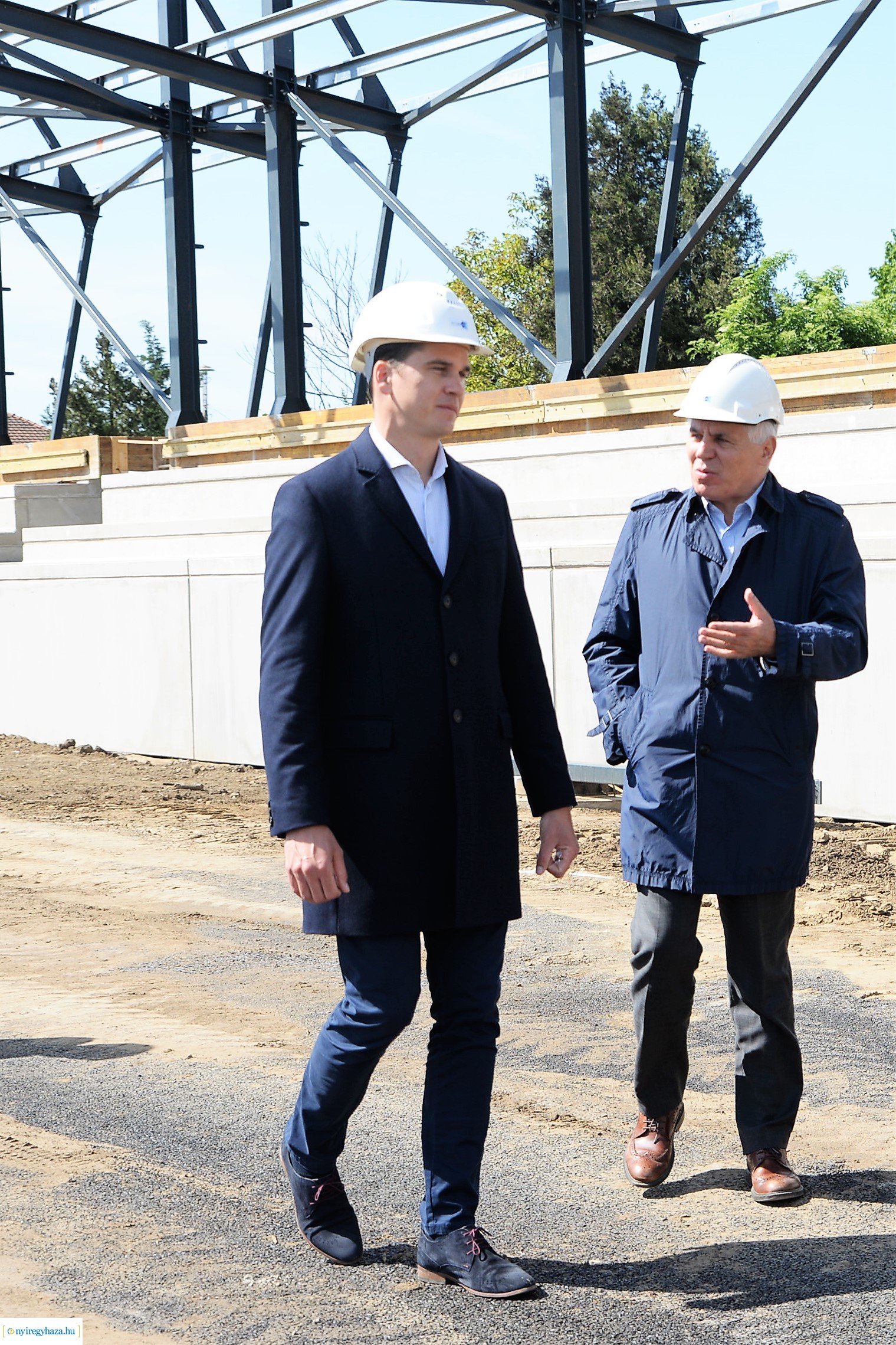 Az épülő Atlétikai Centrum bejárása