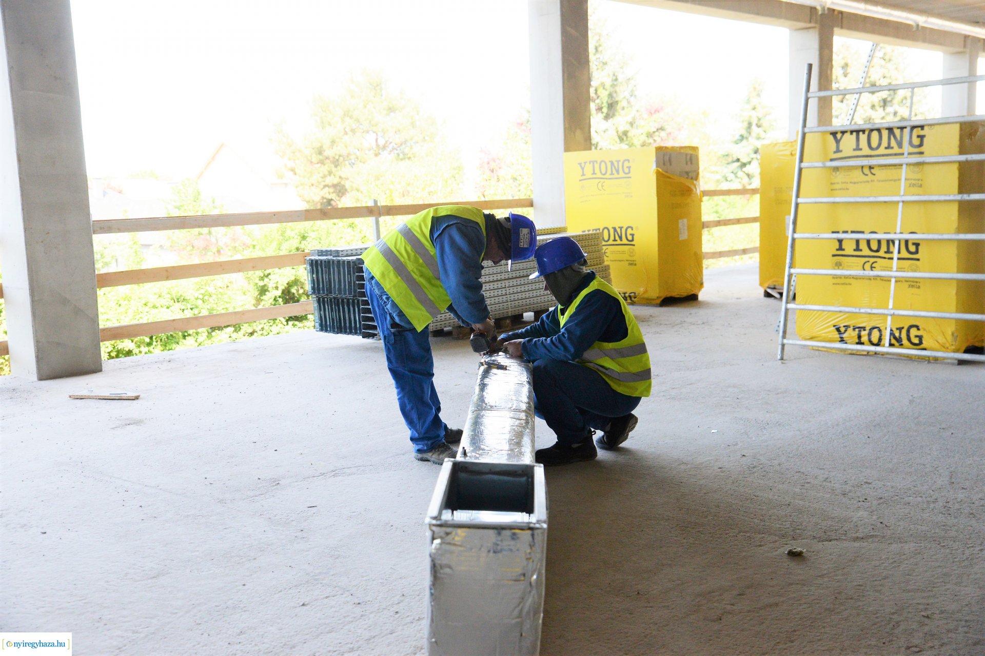 Az épülő Atlétikai Centrum bejárása