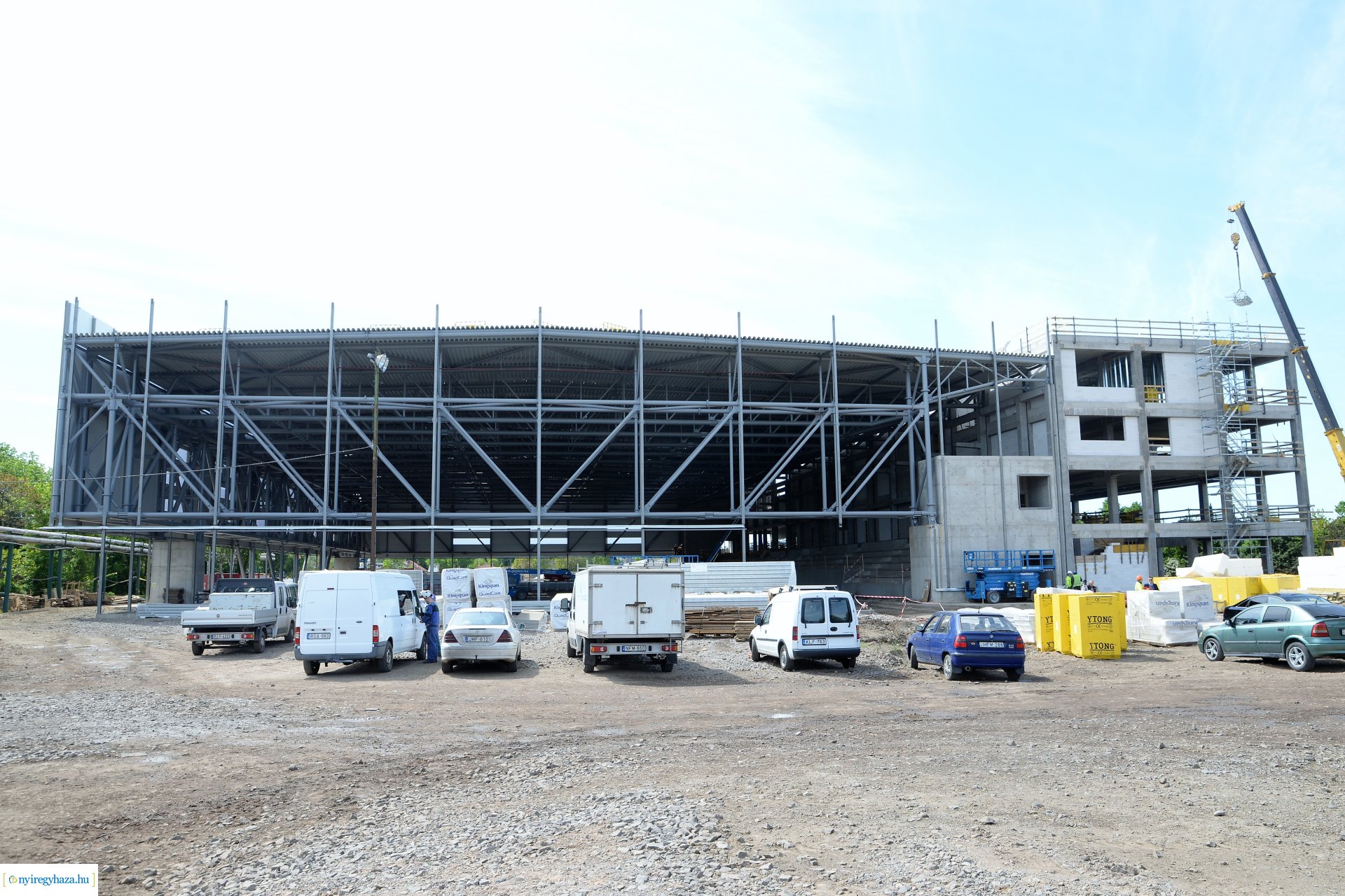 Az épülő Atlétikai Centrum bejárása