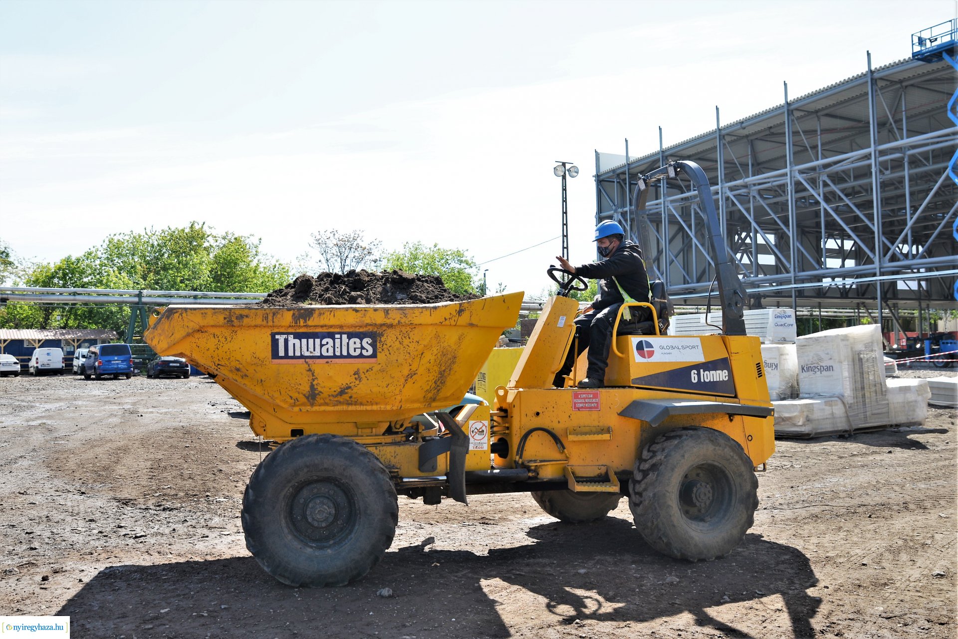 Az épülő Atlétikai Centrum bejárása
