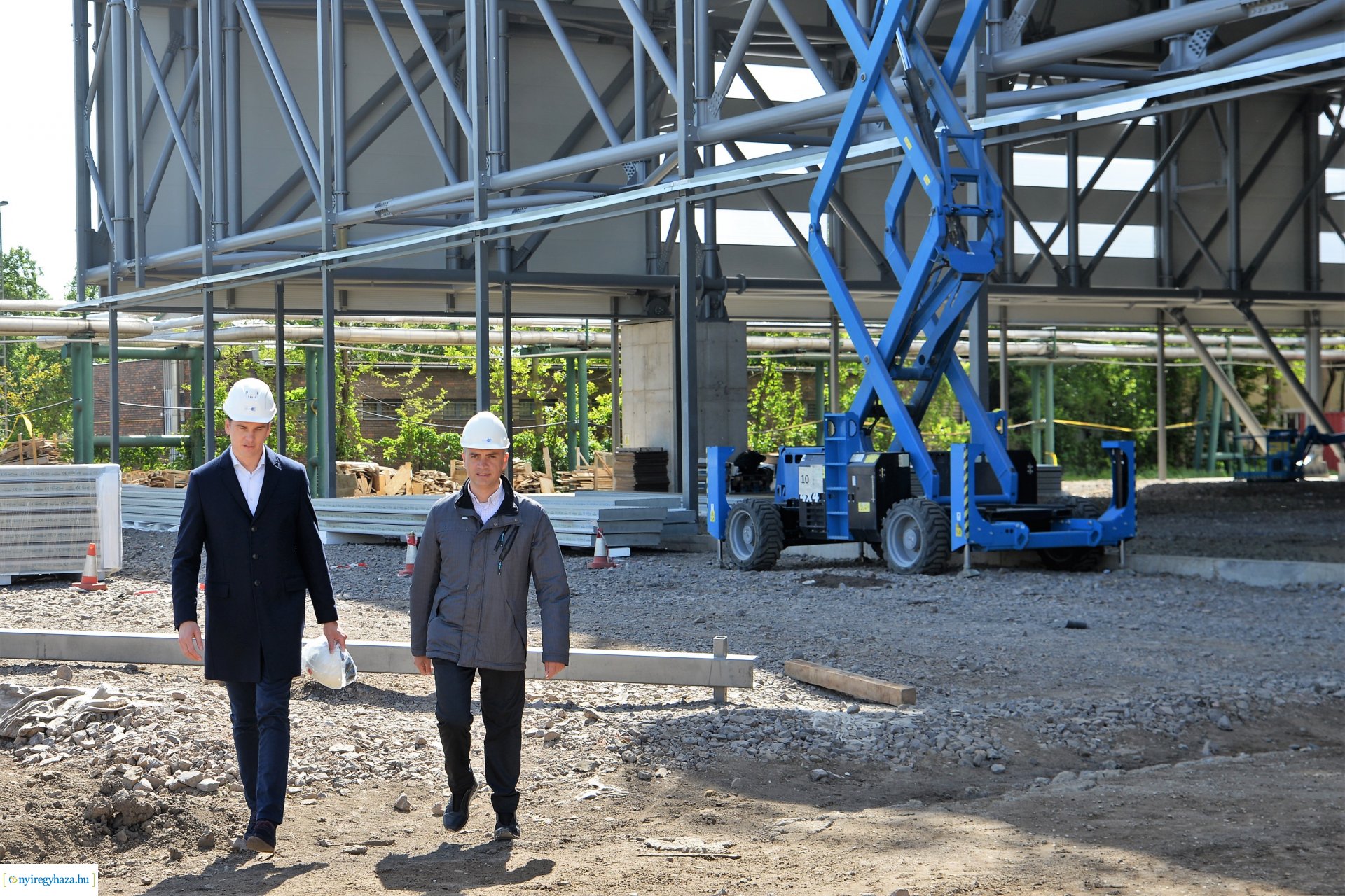 Az épülő Atlétikai Centrum bejárása