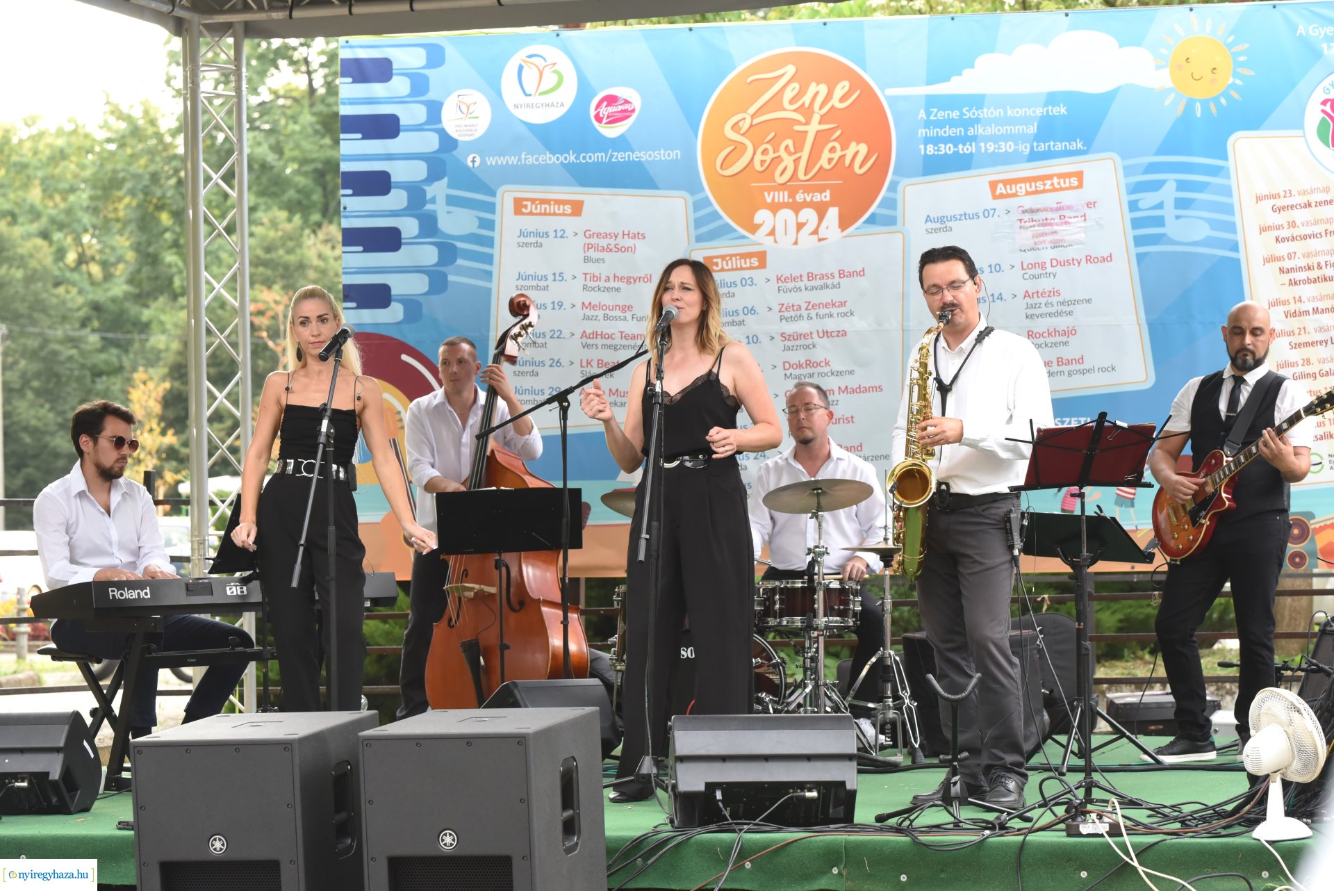 Az Orpheum Madams koncerje a Zene Sóstón programsorozat színpadán