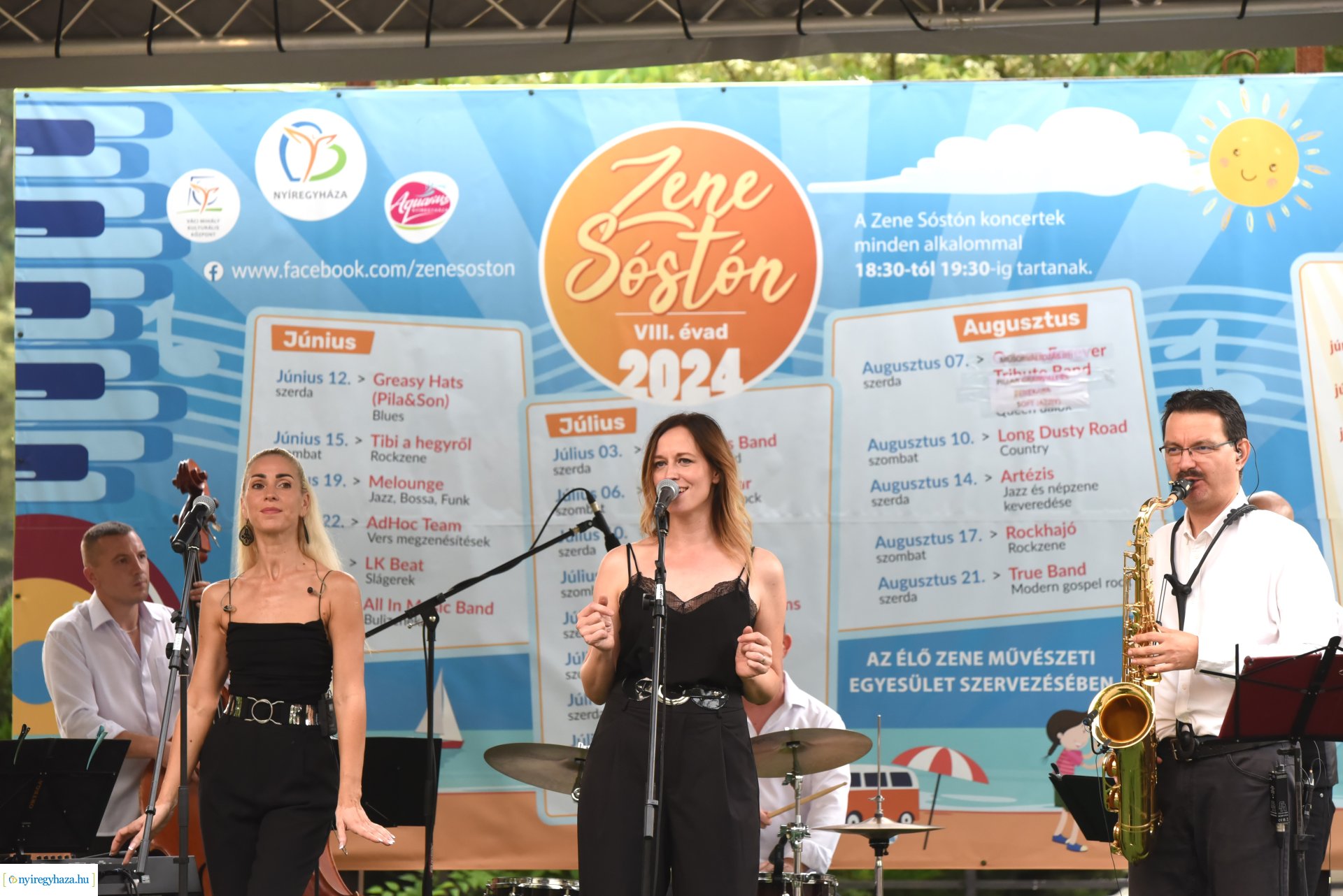 Az Orpheum Madams koncerje a Zene Sóstón programsorozat színpadán