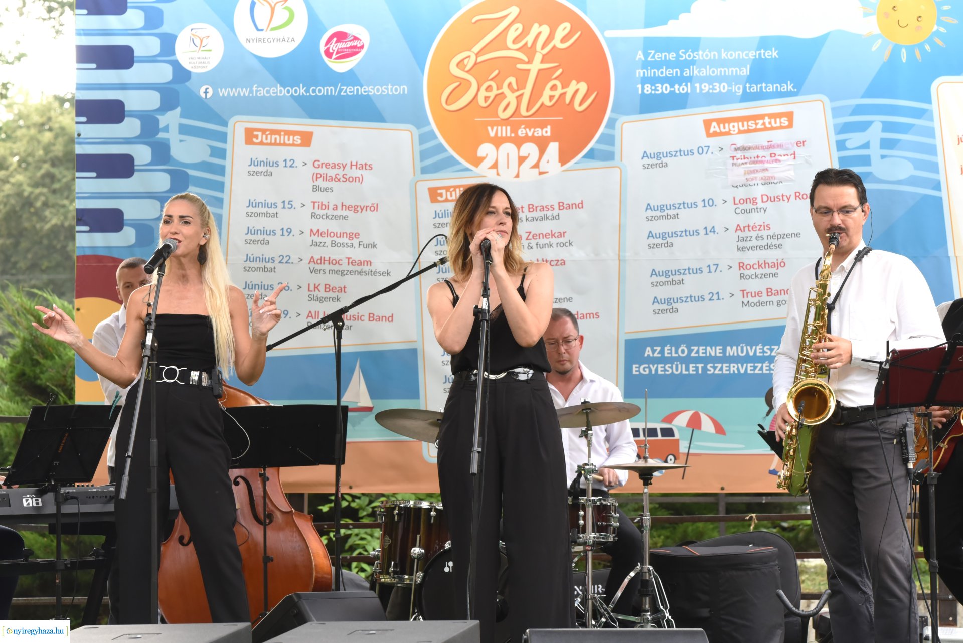 Az Orpheum Madams koncerje a Zene Sóstón programsorozat színpadán