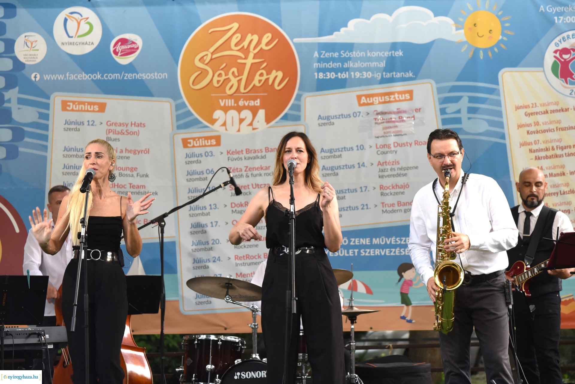 Az Orpheum Madams koncerje a Zene Sóstón programsorozat színpadán