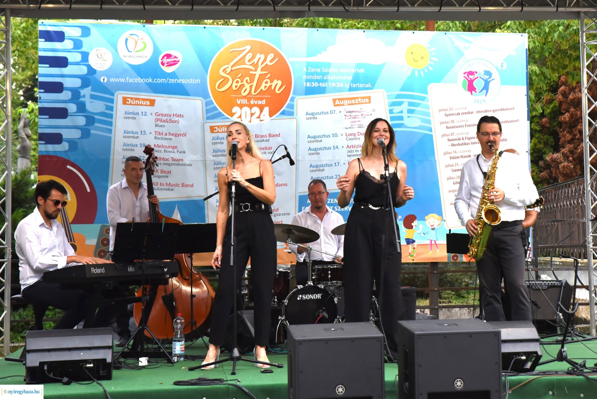 Az Orpheum Madams koncerje a Zene Sóstón programsorozat színpadán