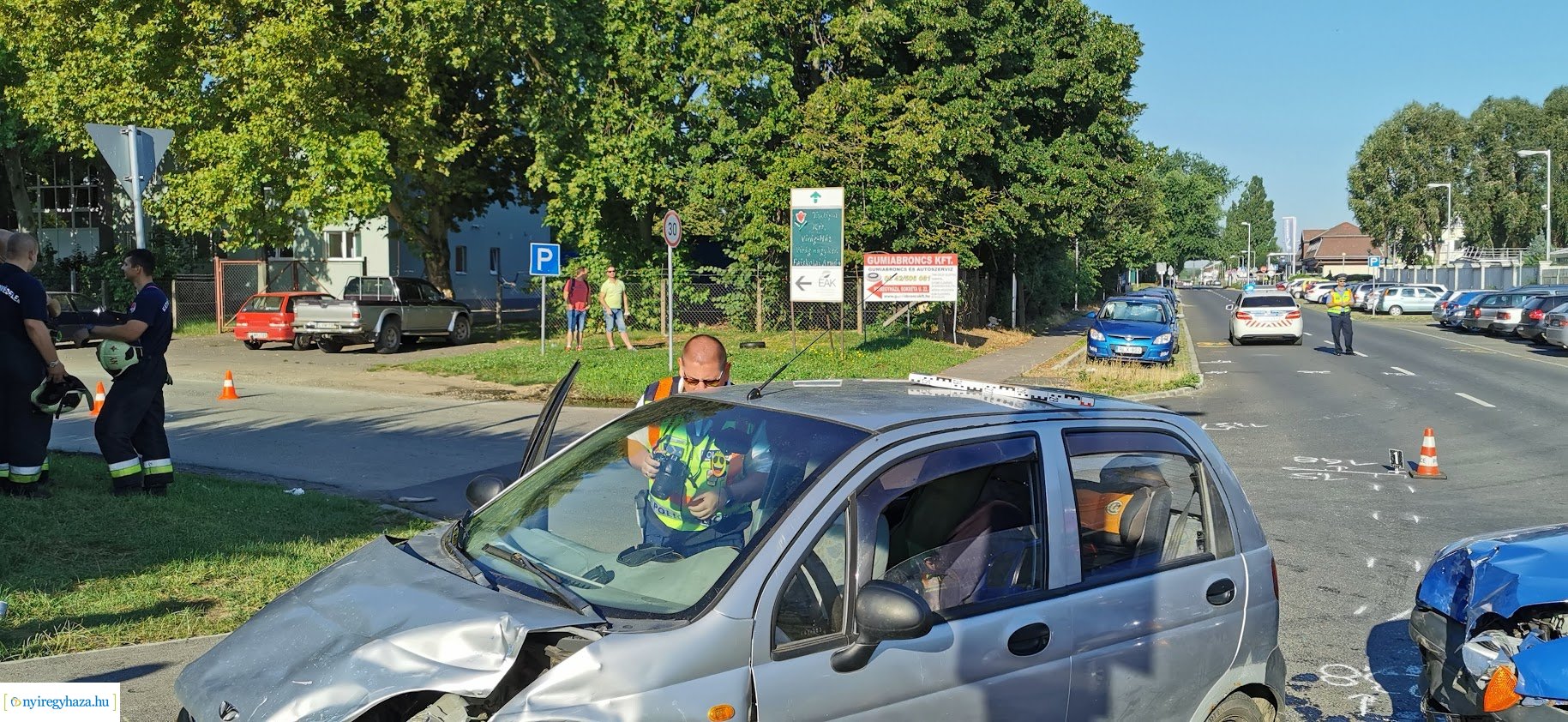 Baleset a Bokréta és a Bottyán János utca kereszteződésénél