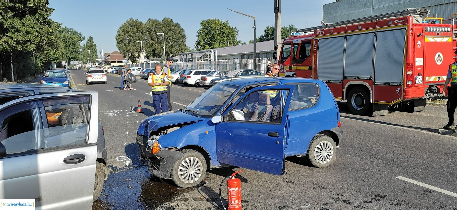 Baleset a Bokréta és a Bottyán János utca kereszteződésénél