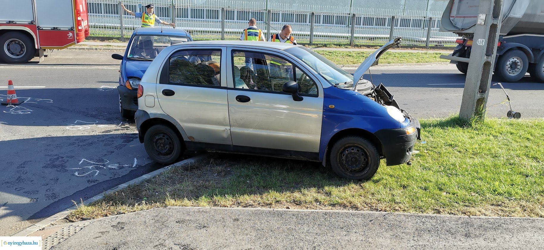 Baleset a Bokréta és a Bottyán János utca kereszteződésénél