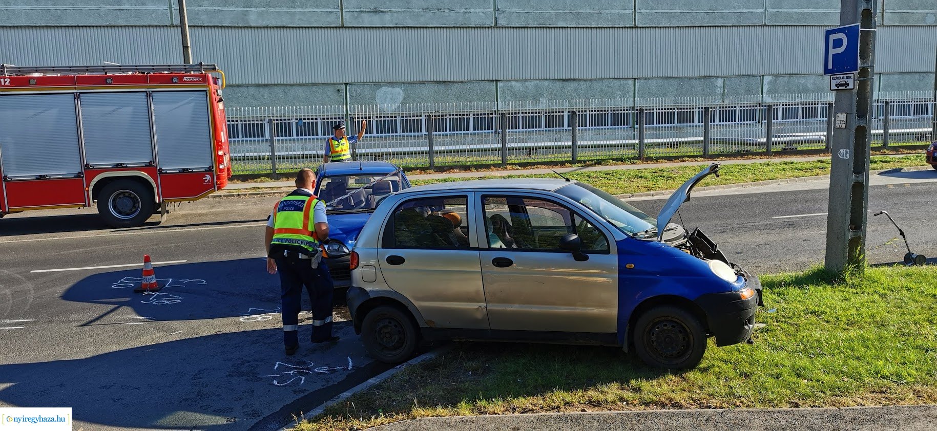 Baleset a Bokréta és a Bottyán János utca kereszteződésénél
