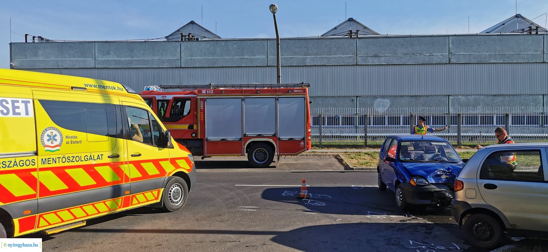 Baleset a Bokréta és a Bottyán János utca kereszteződésénél