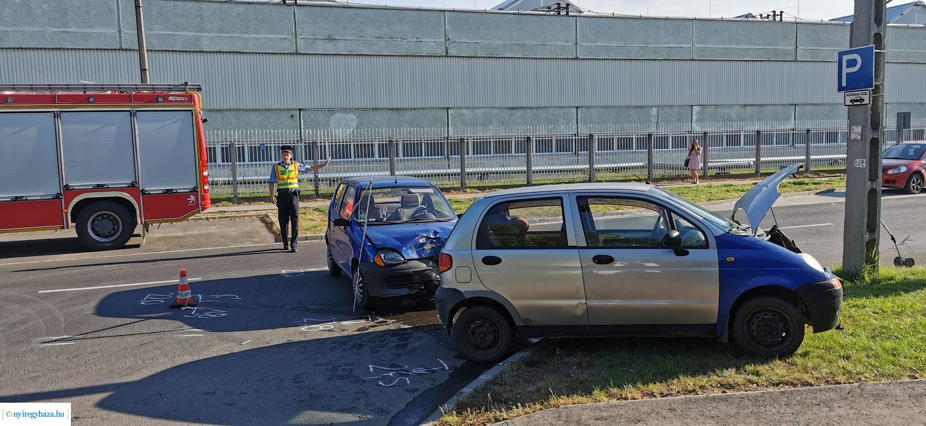 Baleset a Bokréta és a Bottyán János utca kereszteződésénél