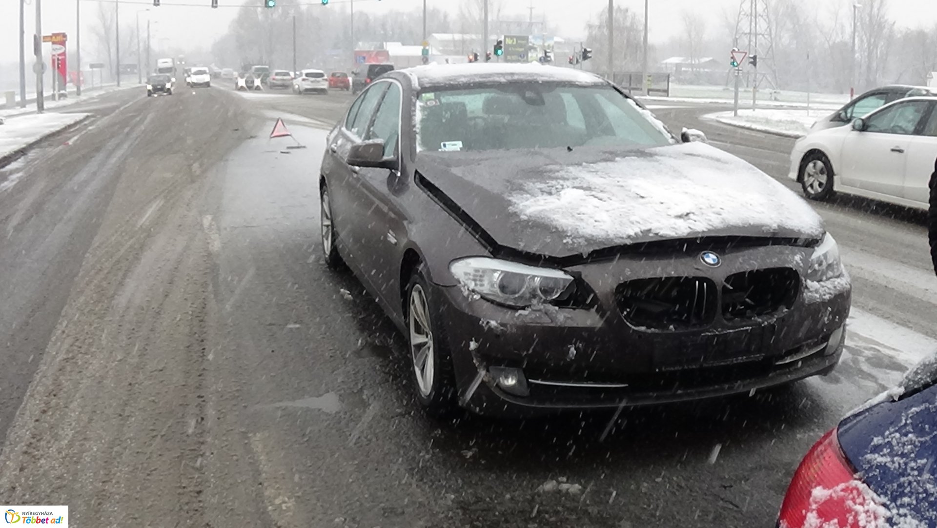 Baleset a Debreceni út kivezető szakaszán