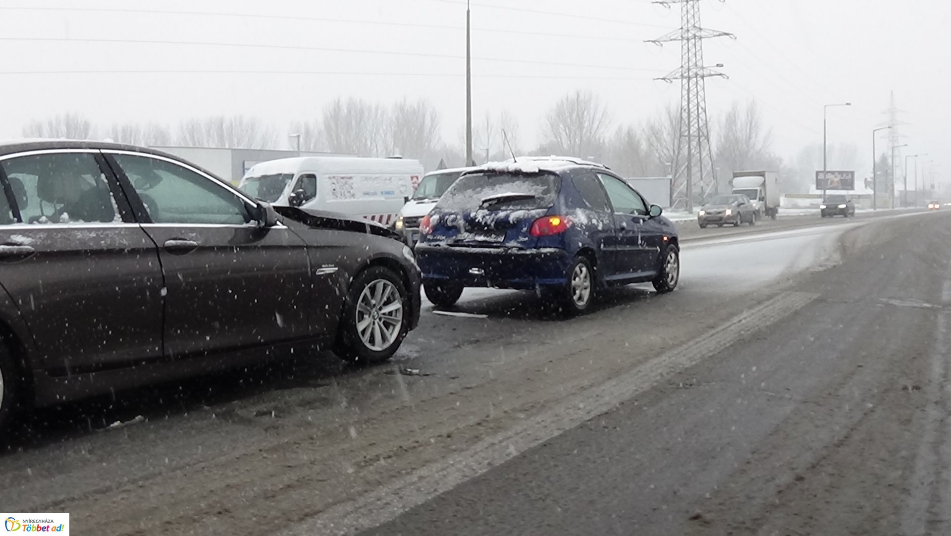 Baleset a Debreceni út kivezető szakaszán