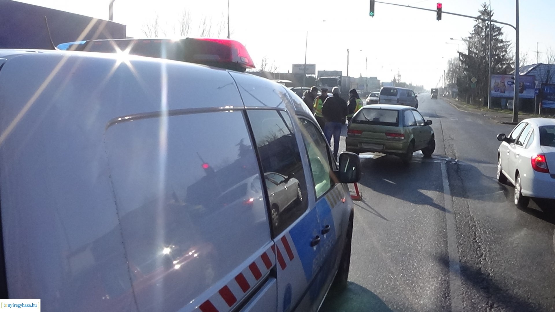 Baleset a Debreceni úton - Szabálytalan sávváltás