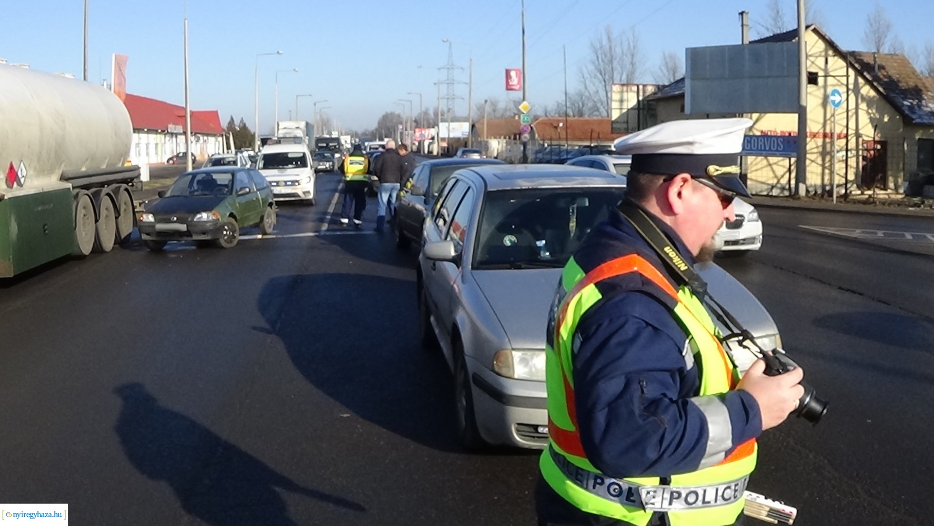 Baleset a Debreceni úton - Szabálytalan sávváltás
