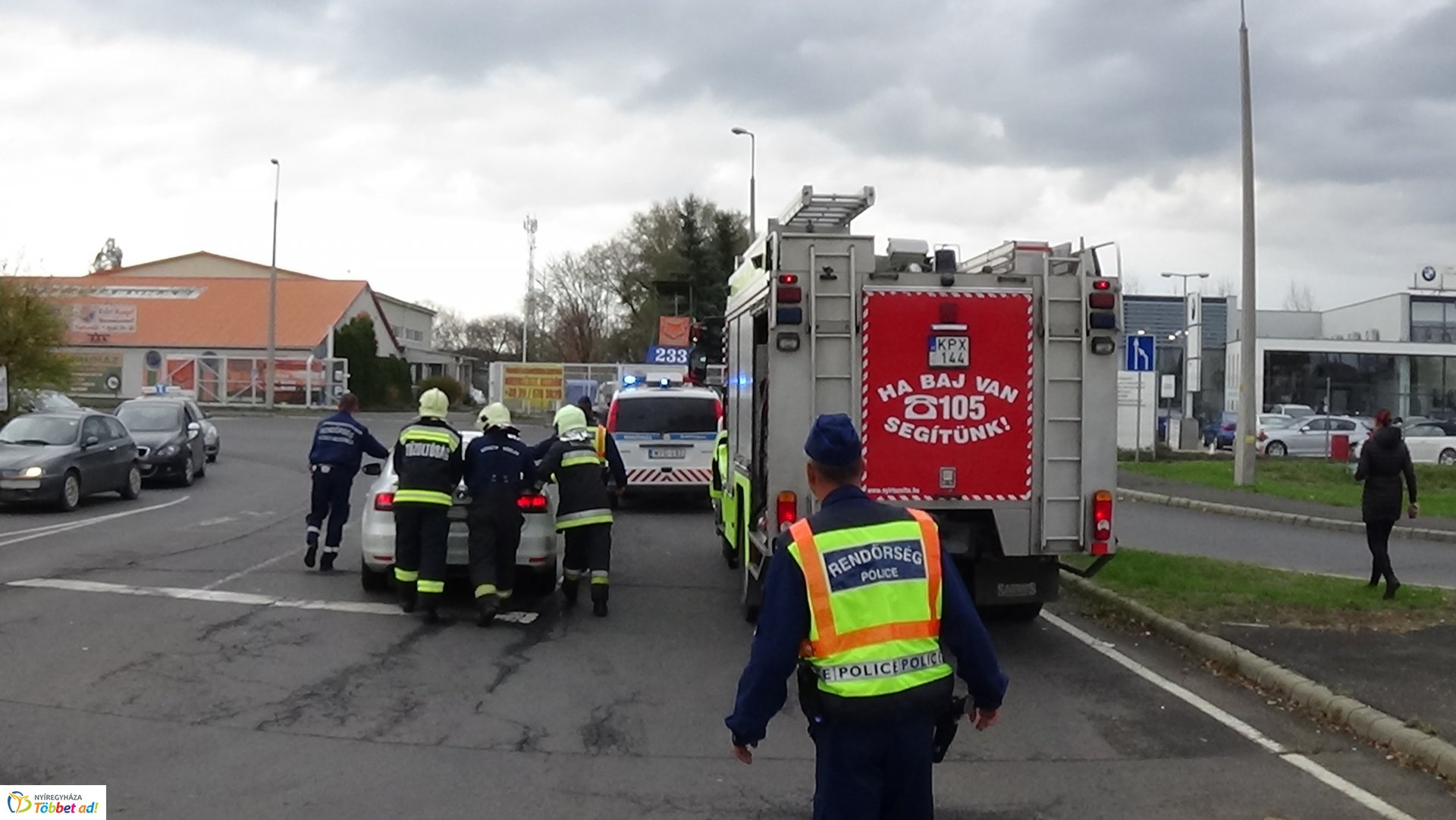 Baleset a Debreceni úton