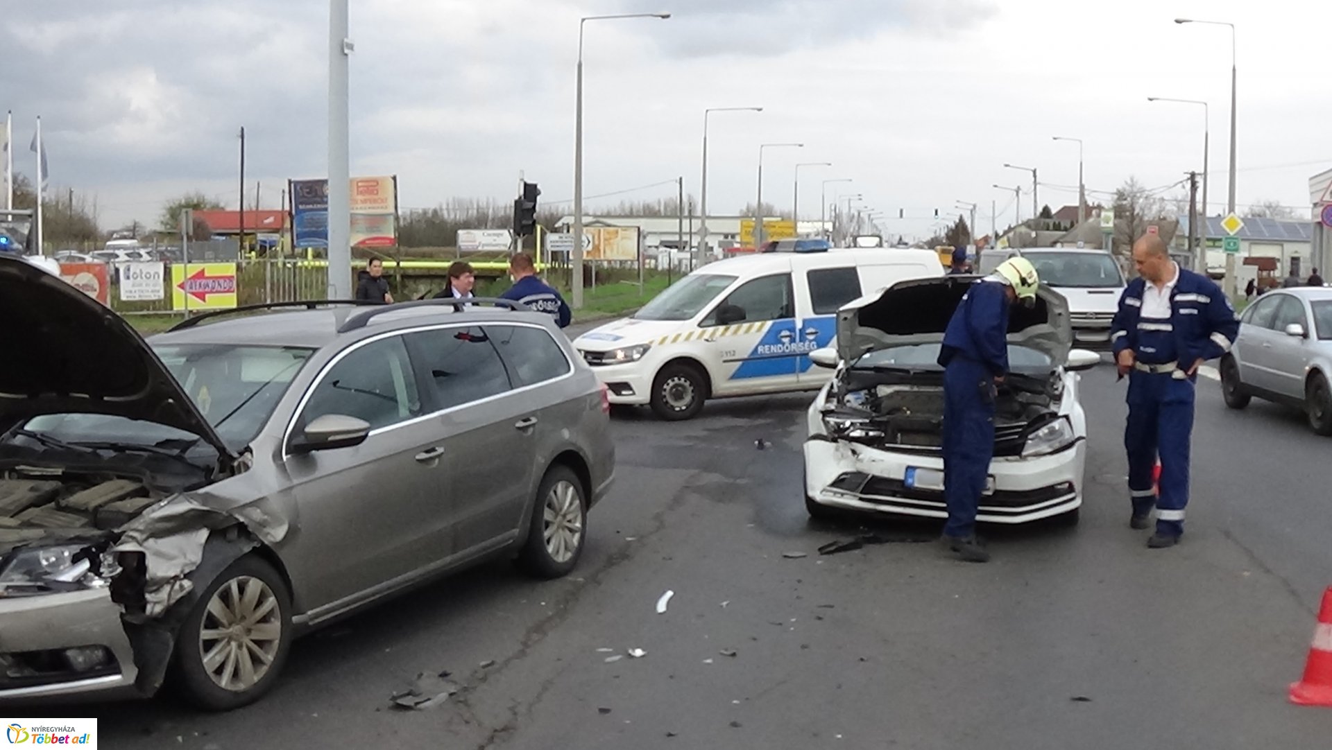 Baleset a Debreceni úton