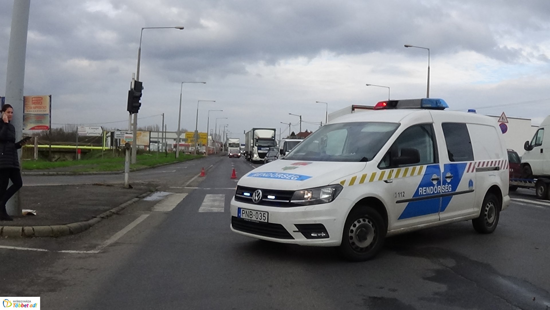 Baleset a Debreceni úton