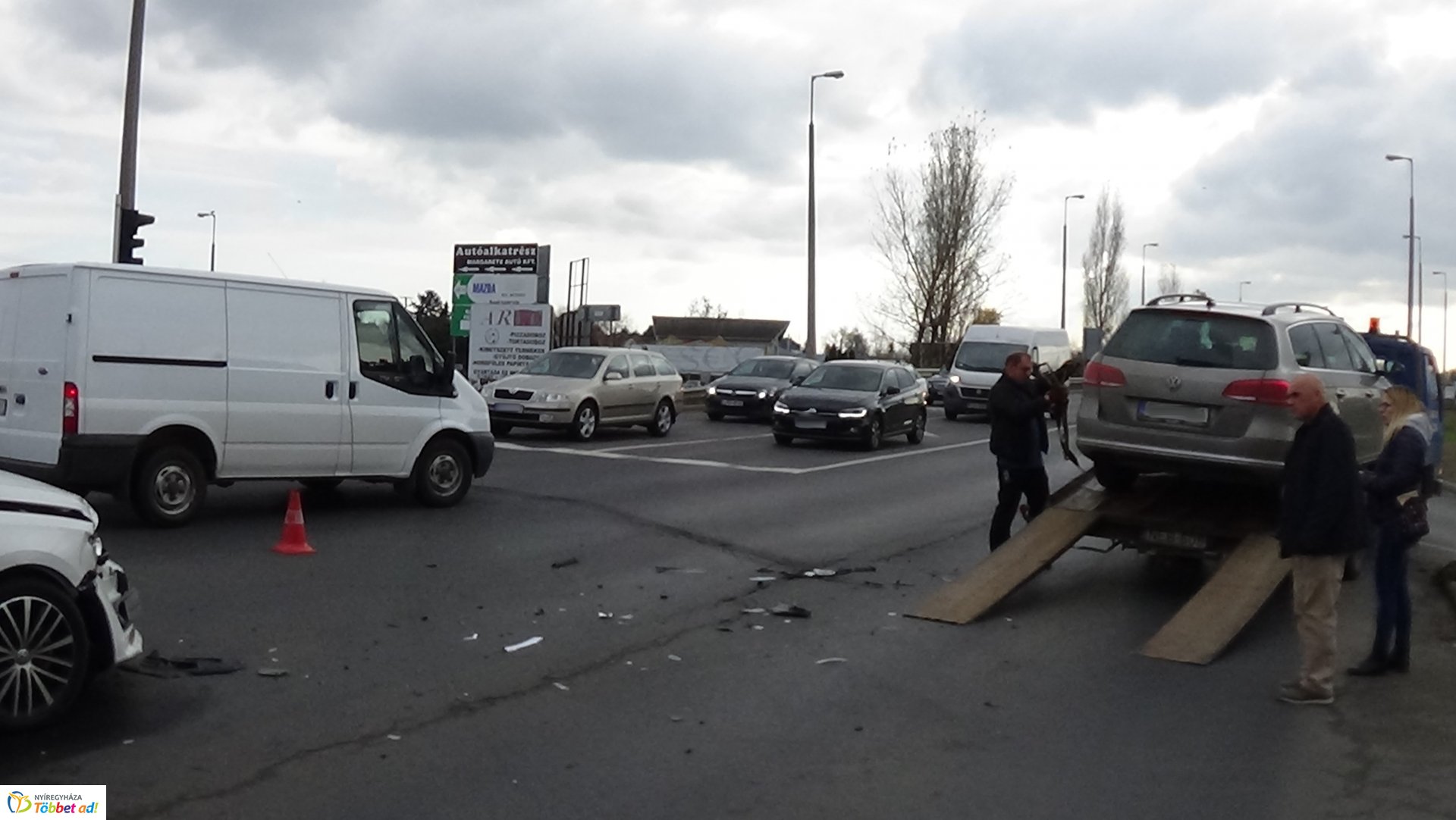 Baleset a Debreceni úton