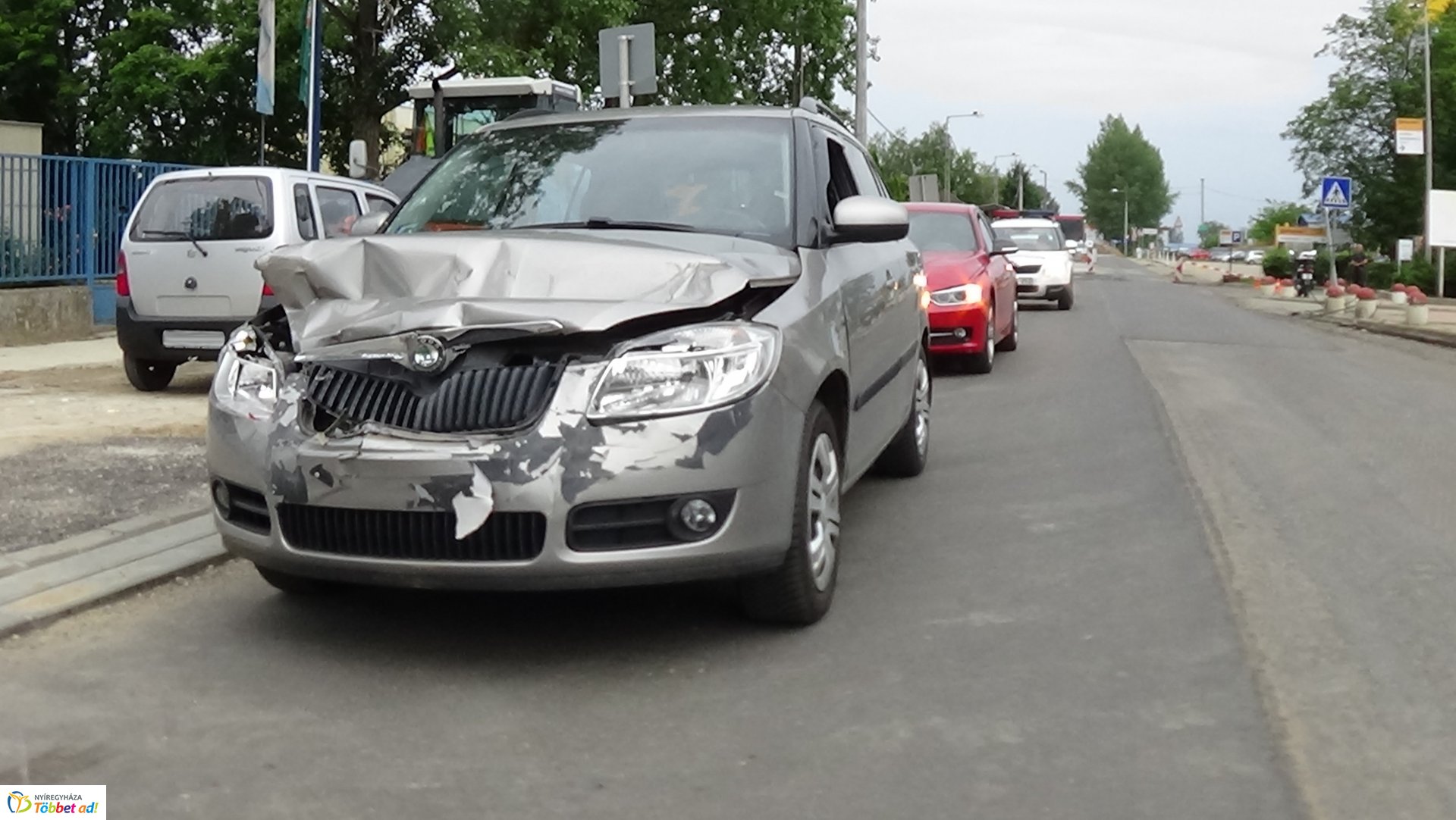 Baleset a Derkovits utcán 